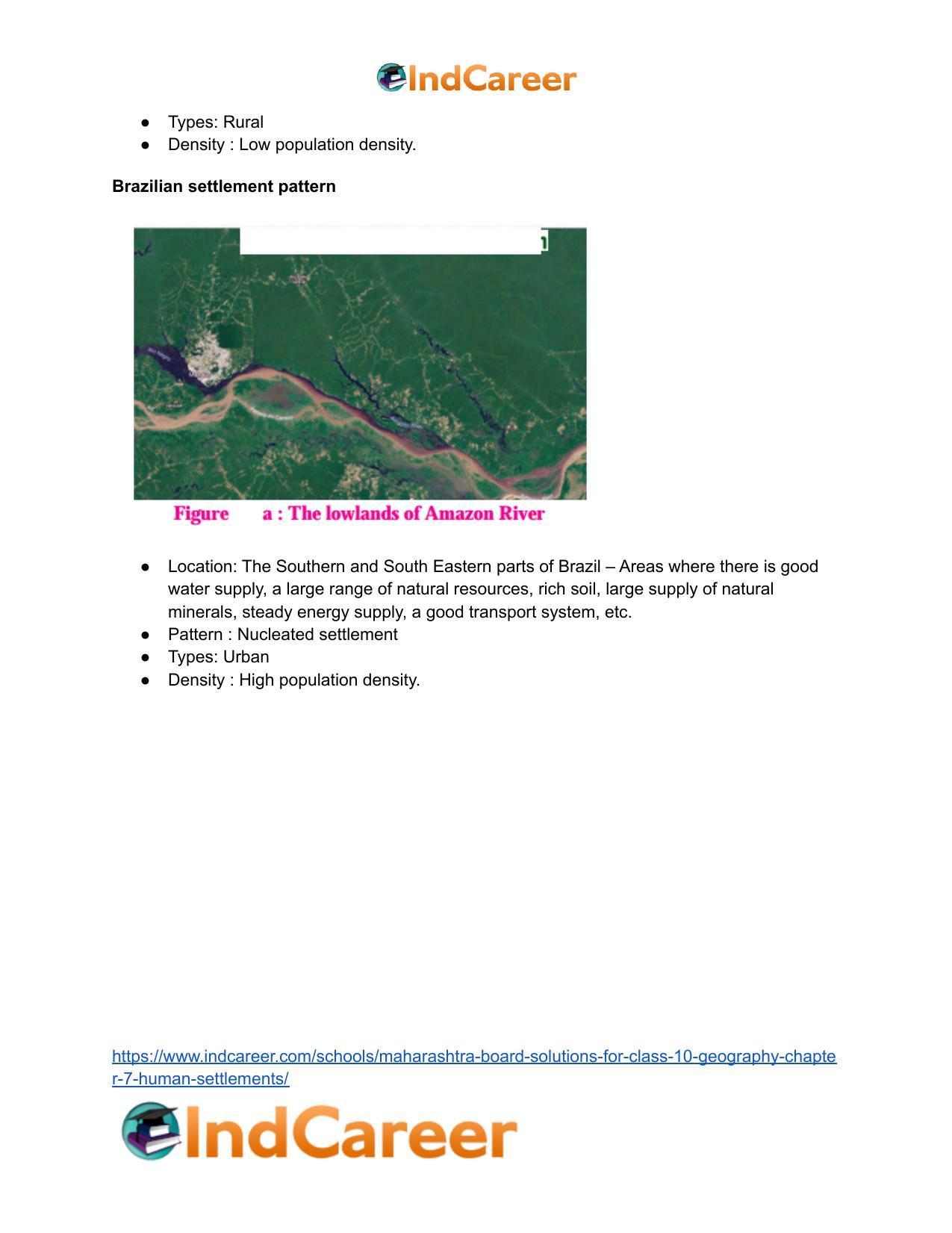 Maharashtra Board Solutions for Class 10- Geography: Chapter 7- Human Settlements - Page 26