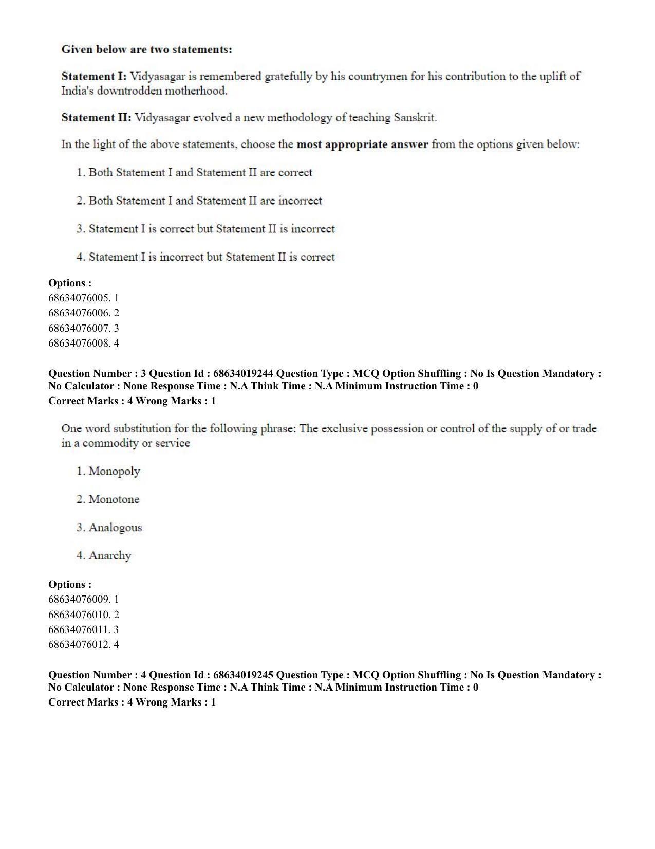 CUET PG 2023: SCQP23 – Pharmacy(ENG) - Shift 2 (13-06-2023) Question Paper - Page 6