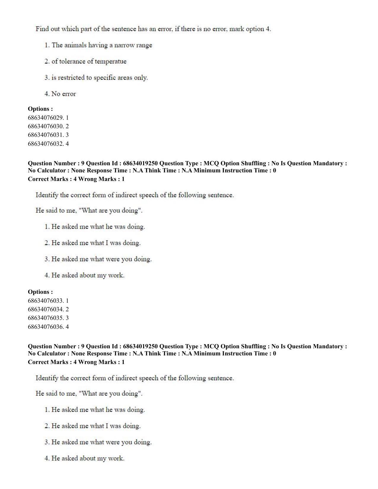 CUET PG 2023: SCQP23 – Pharmacy(ENG) - Shift 2 (13-06-2023) Question Paper - Page 10