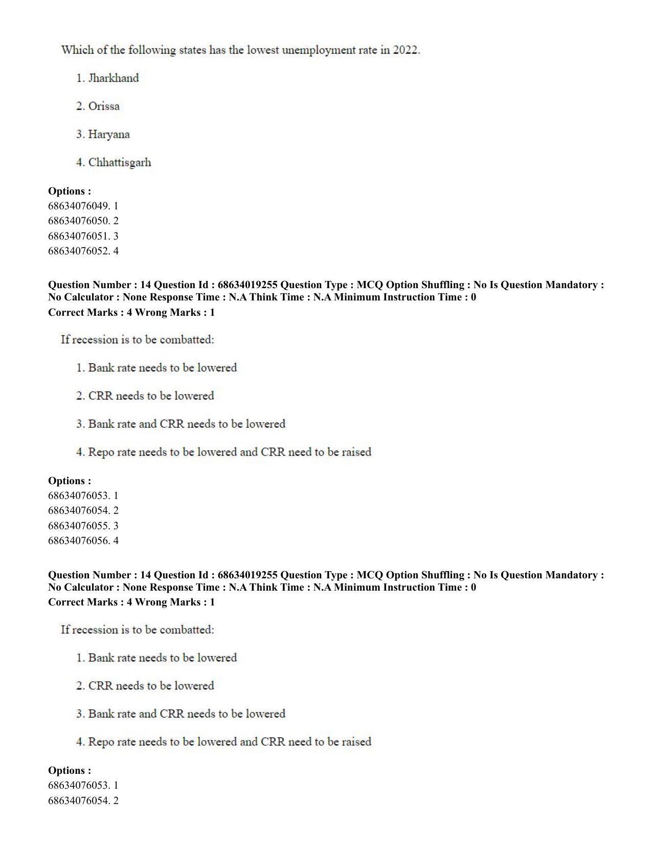 CUET PG 2023: SCQP23 – Pharmacy(ENG) - Shift 2 (13-06-2023) Question Paper - Page 14