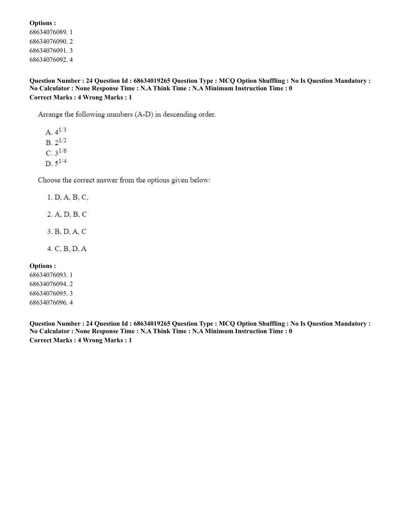 CUET PG 2023: SCQP23 – Pharmacy(ENG) - Shift 2 (13-06-2023) Question Paper - Page 23