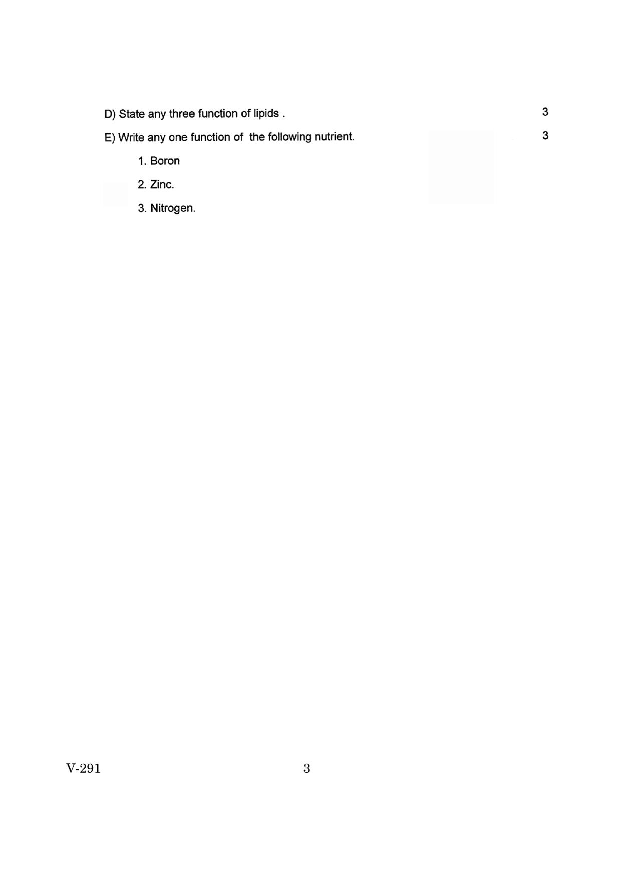 Goa Board Class 12 Chemistry (Voc)   (March 2019) Question Paper - Page 3