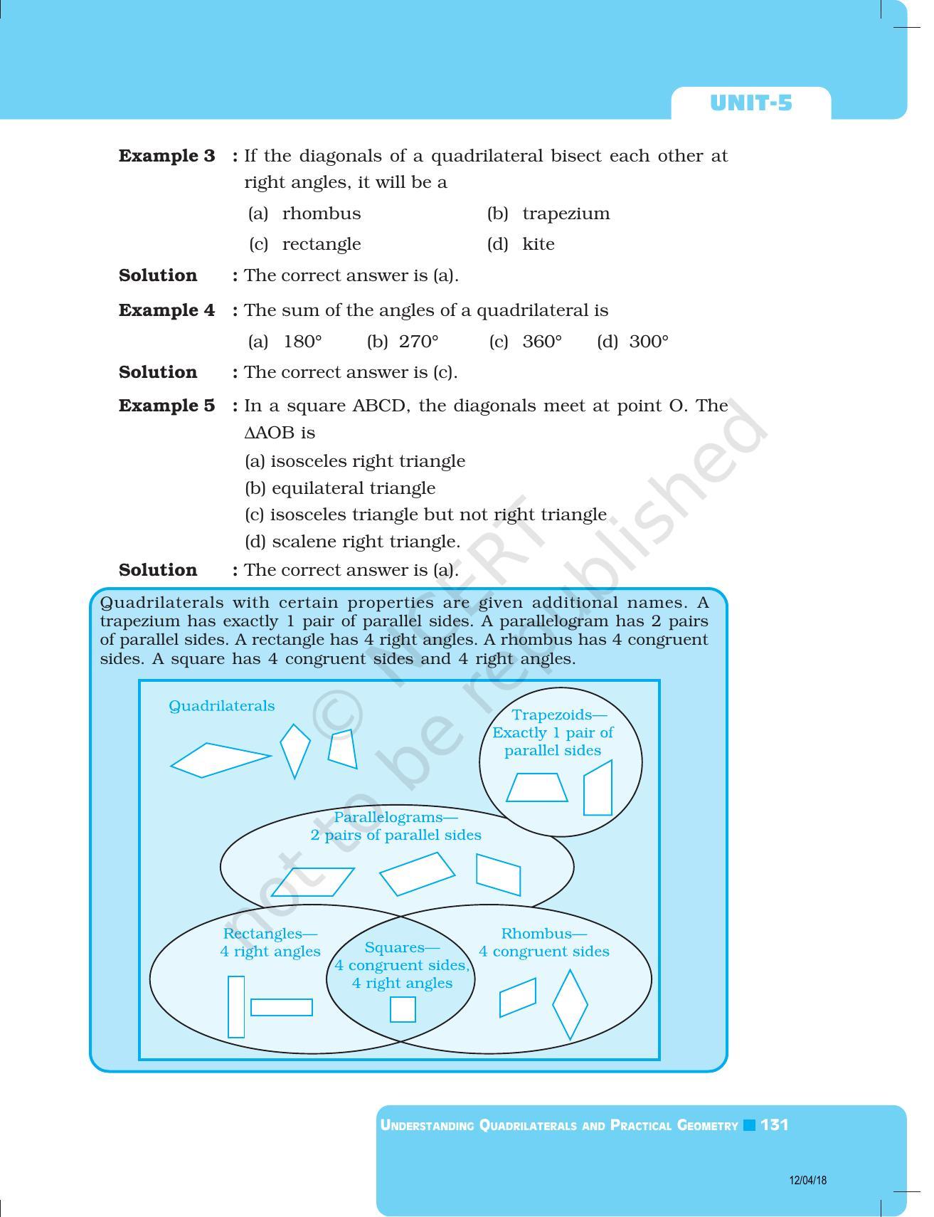 NCERT Exemplar Book for Class 8 Maths: Chapter 5- Understanding Quadrilaterals & Practical Geometry - Page 3