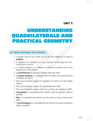 NCERT Exemplar Book for Class 8 Maths: Chapter 5- Understanding Quadrilaterals & Practical Geometry