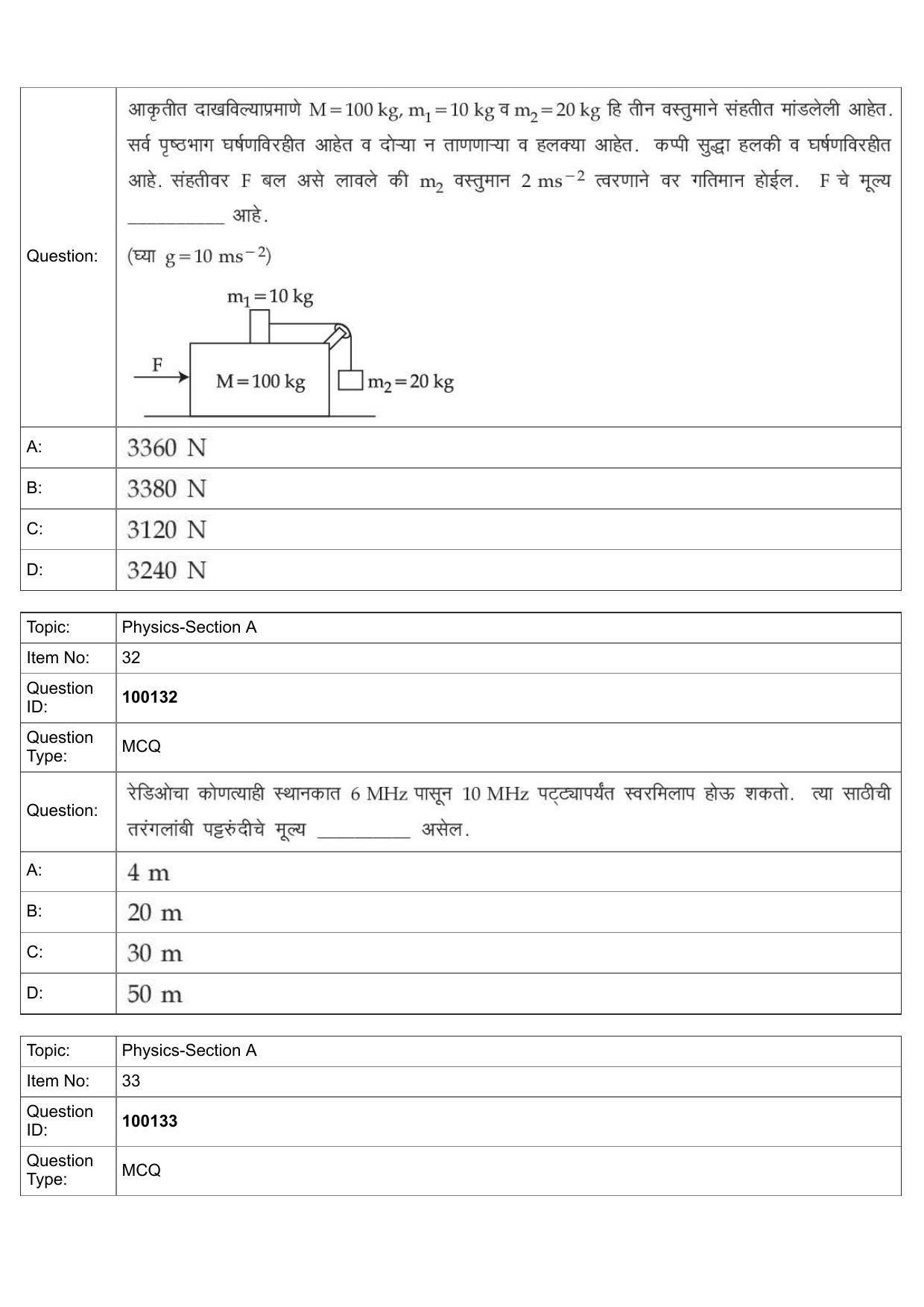 JEE Mains 2022: BTech Marathi (Shift 1) 26-07-2022 Question Paper - Page 13