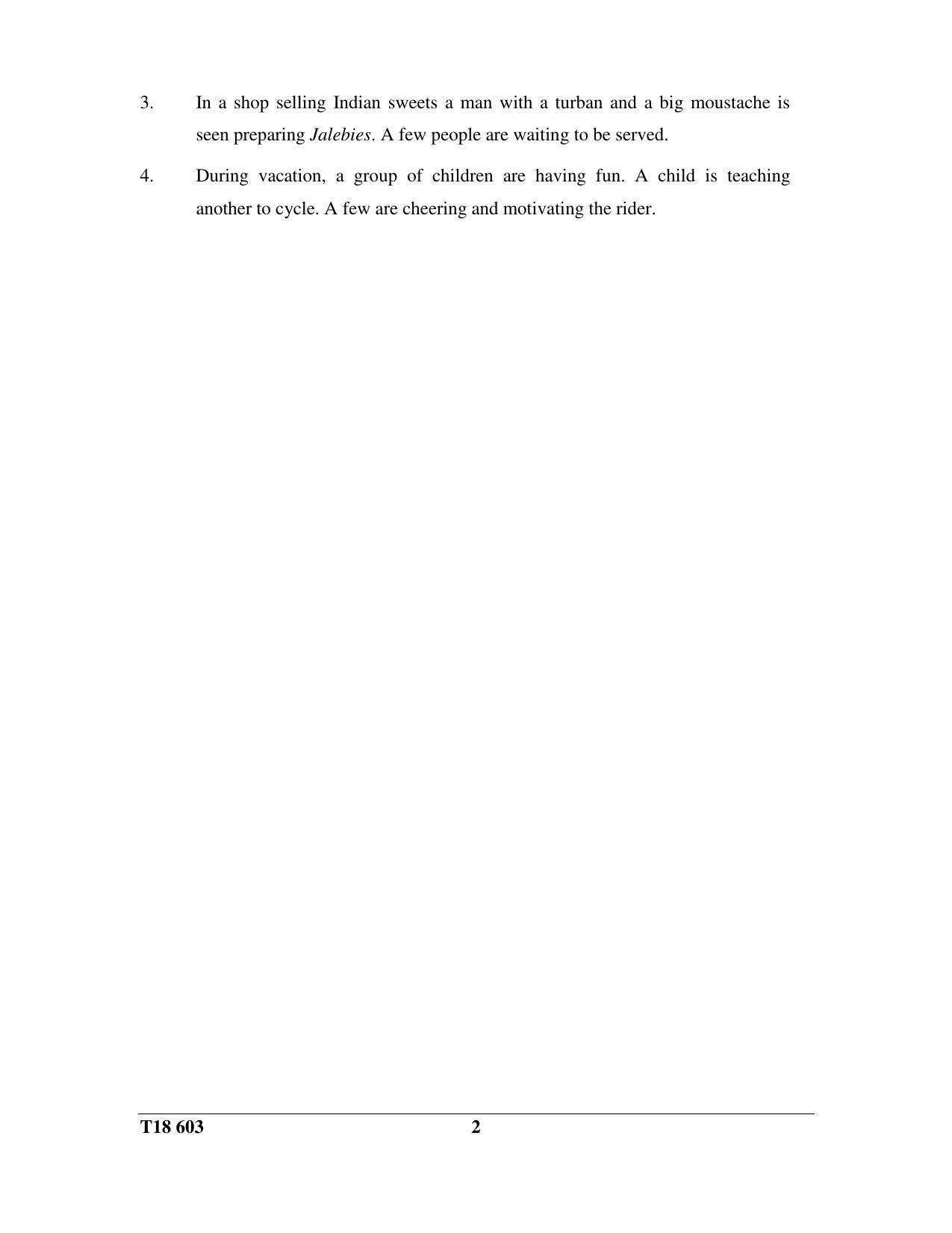 ISC Class 12 2018 Art Paper III Question Paper - Page 2