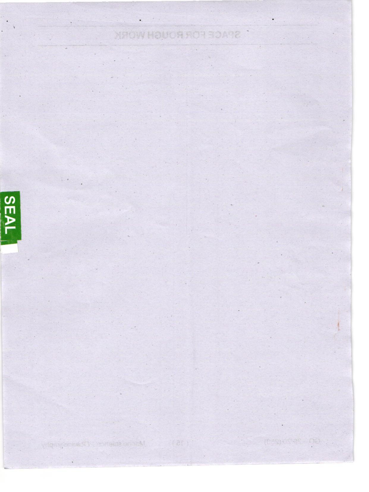 Odisha CPET 2024 OCEANOGRAPHY Question Papers - Page 16