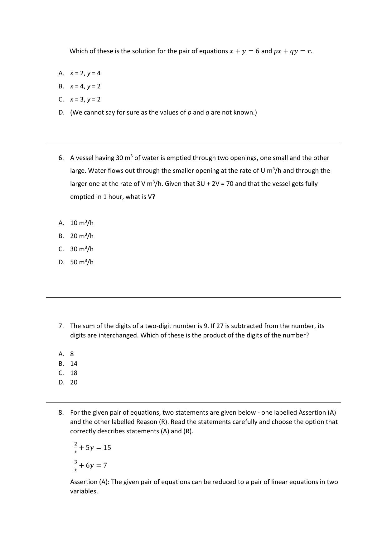 CBSE Class 10 Mathematics (Standard) Practice Questions 2021-22 - Page 3