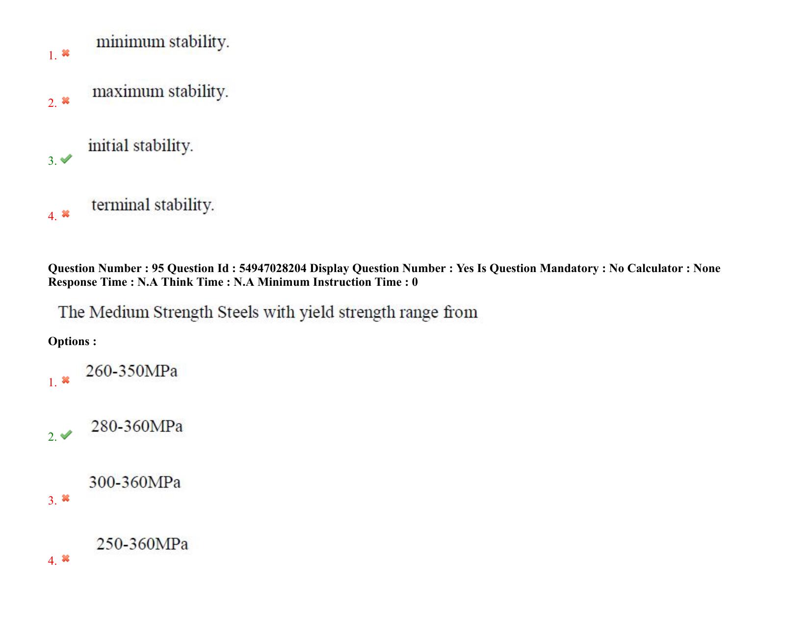 AP RCET 2022: Marine Engineering -  19-10-2022 (Wednesday) Session-I Question Paper With keys - Page 73