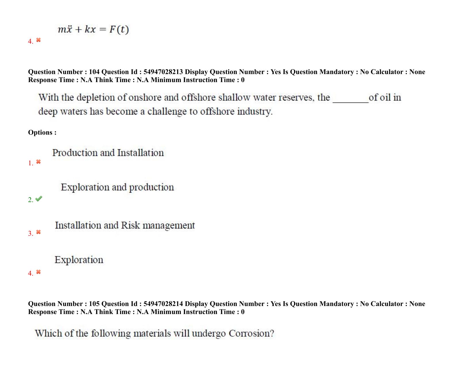 AP RCET 2022: Marine Engineering -  19-10-2022 (Wednesday) Session-I Question Paper With keys - Page 79