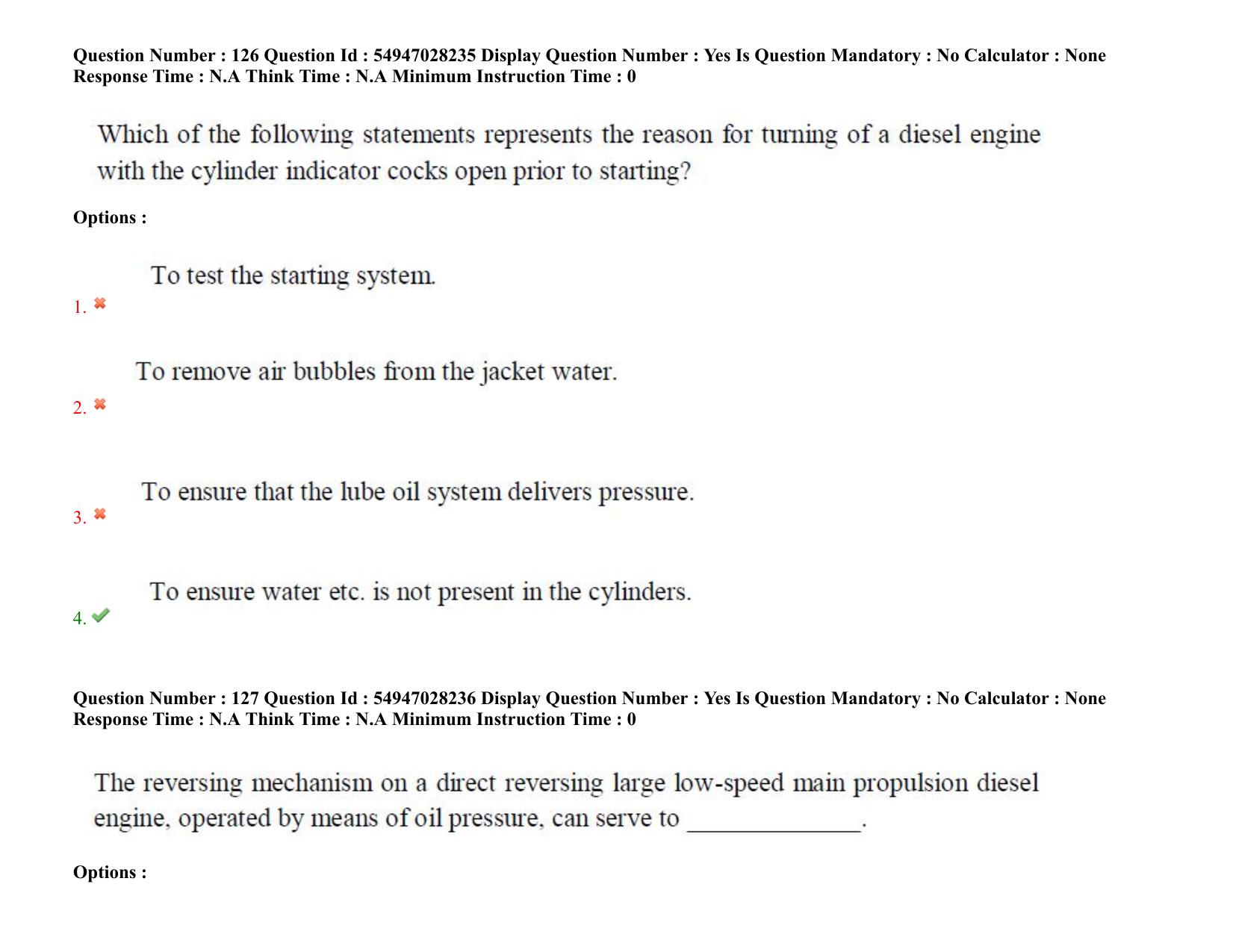 AP RCET 2022: Marine Engineering -  19-10-2022 (Wednesday) Session-I Question Paper With keys - Page 96