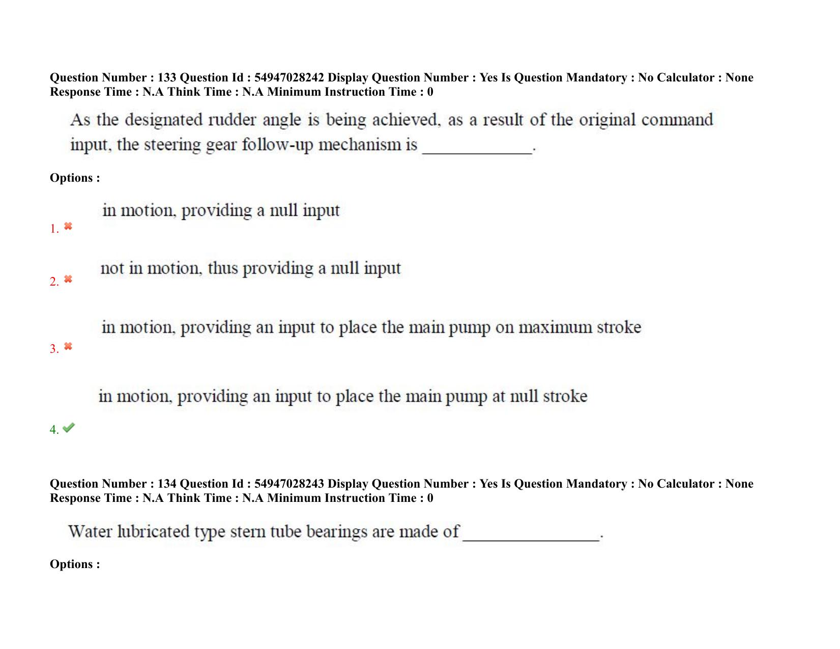 AP RCET 2022: Marine Engineering -  19-10-2022 (Wednesday) Session-I Question Paper With keys - Page 101