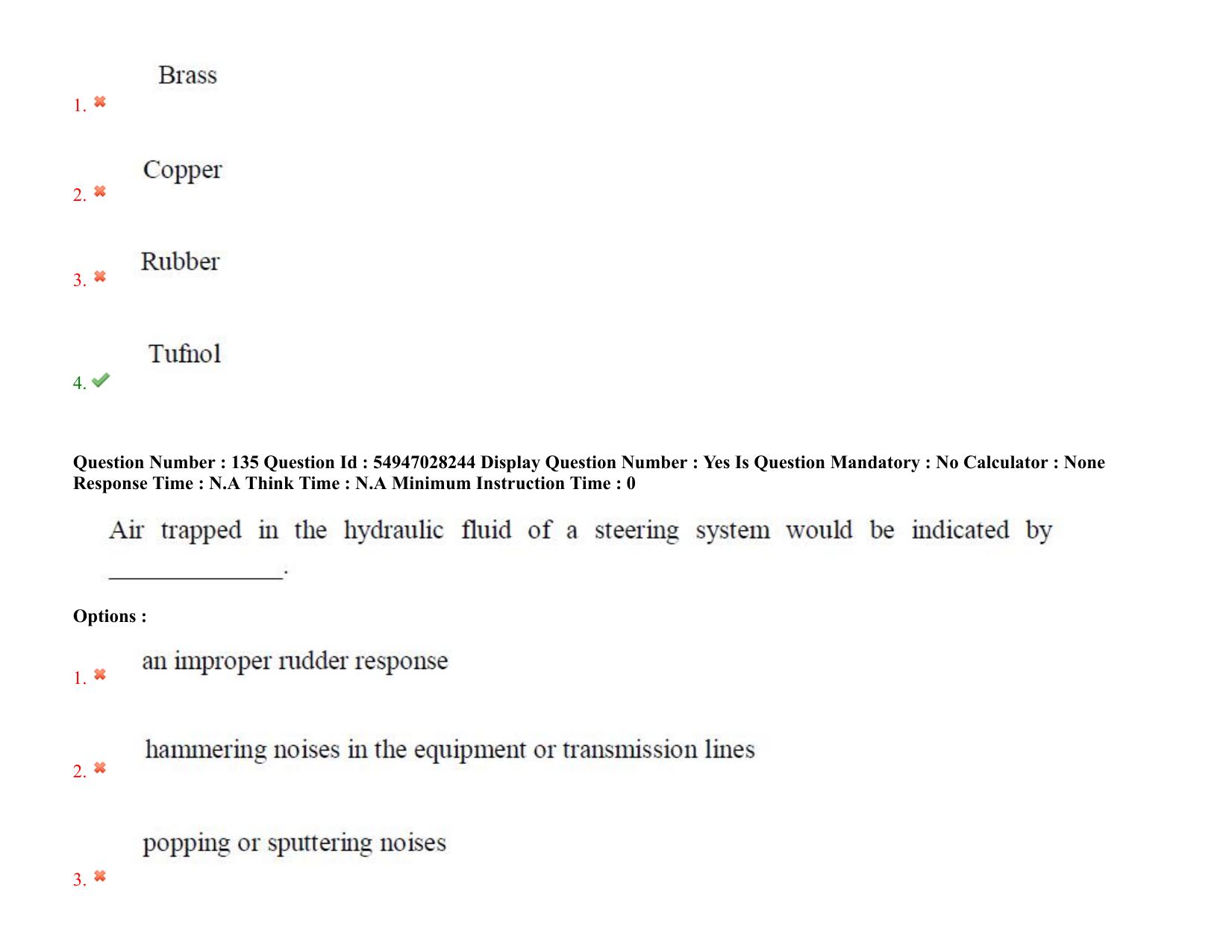 AP RCET 2022: Marine Engineering -  19-10-2022 (Wednesday) Session-I Question Paper With keys - Page 102