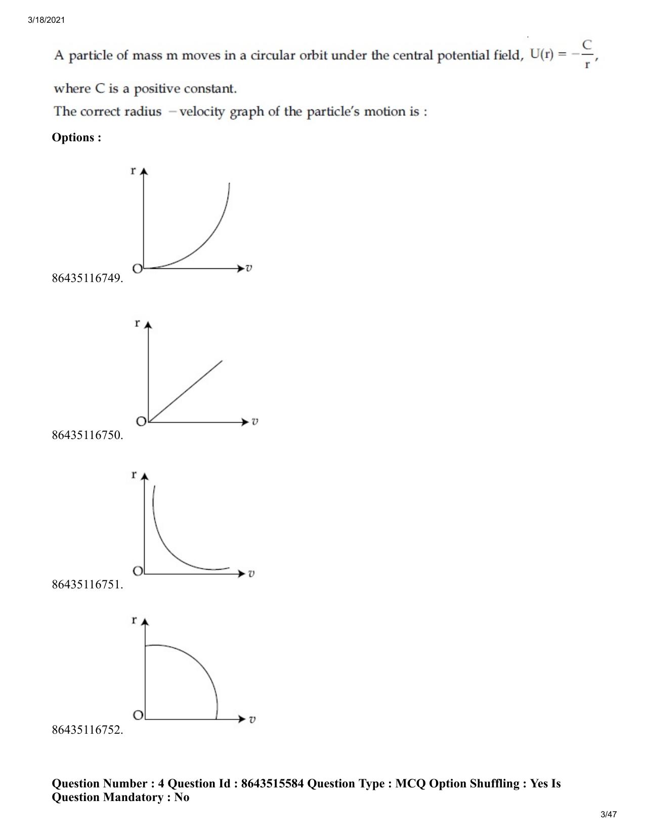 JEE Mains 2021: BTech (Shift 2) 18-03-2021 Question Paper - Page 3
