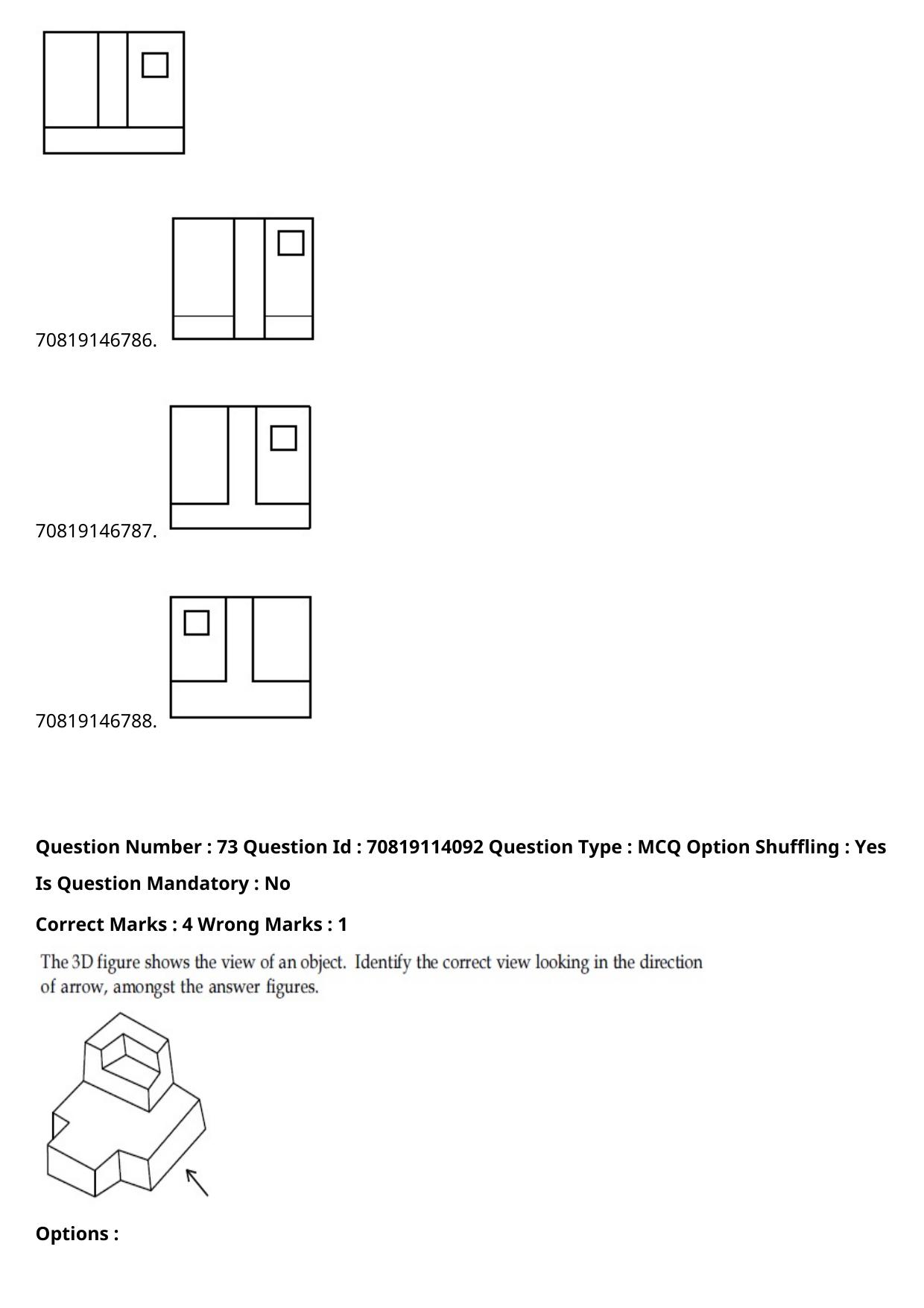 JEE Mains 2021: B.Arch Malayalam (Shift 2) 23-02-2021 Question Paper - Page 98