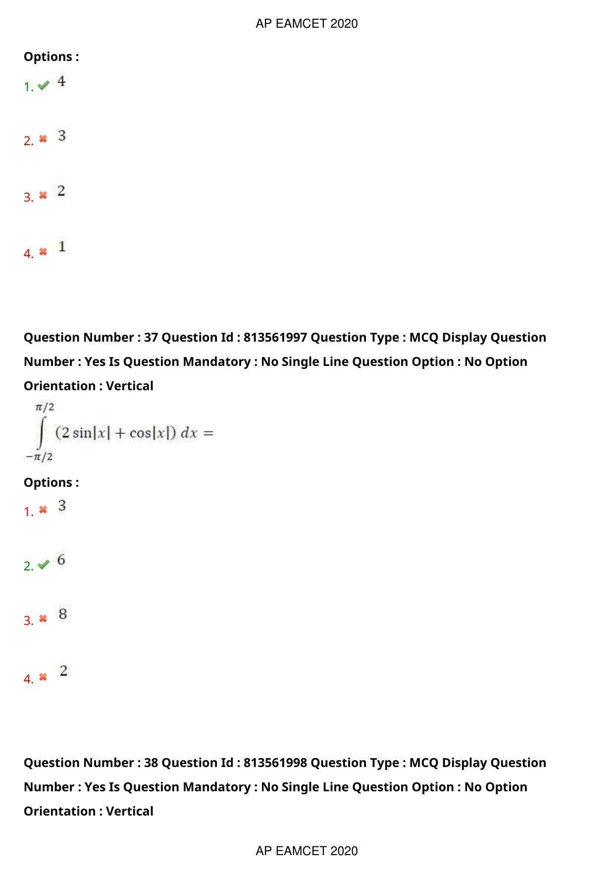 TS EAMCET 2020 Engineering Question Paper with Key (22 Sep.2020 Forenoon) - Page 25