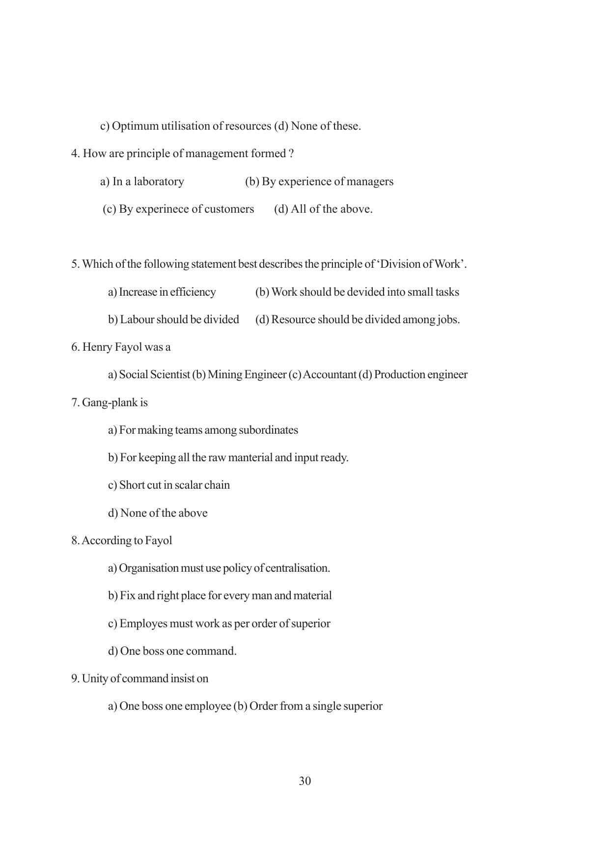 Tripura Board Class 12 Business Studies English Version Workbooks - Page 30