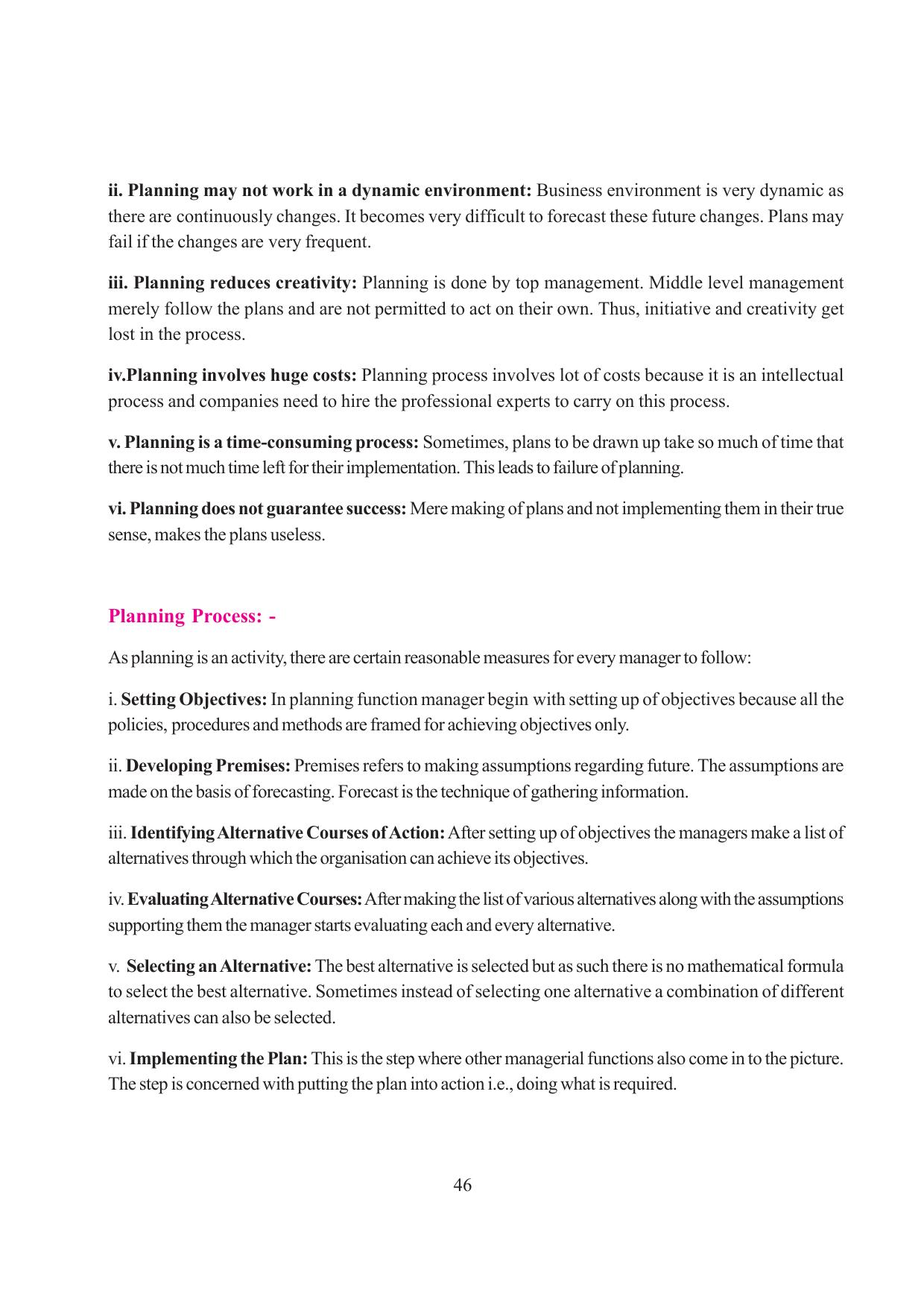 Tripura Board Class 12 Business Studies English Version Workbooks - Page 46