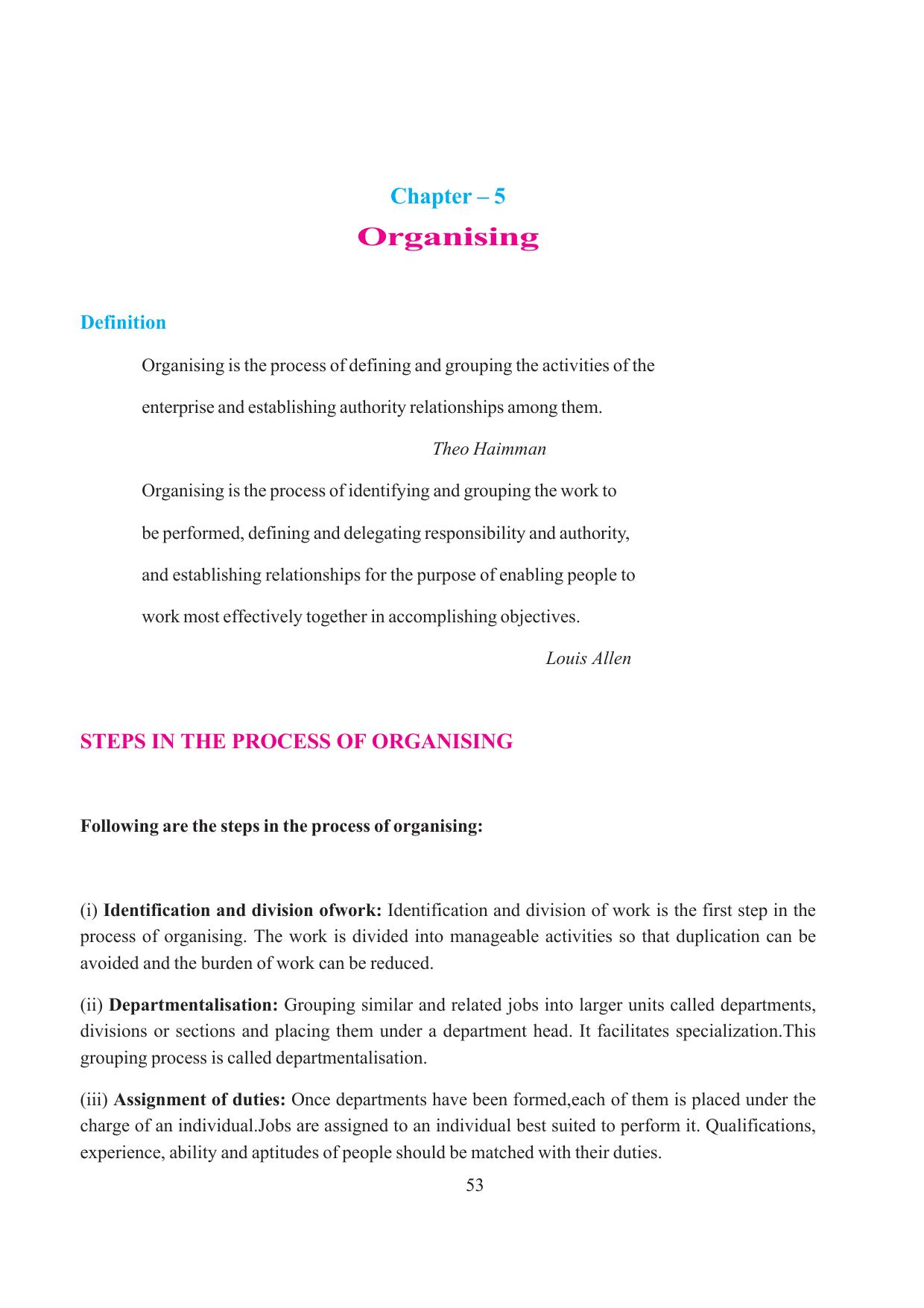 Tripura Board Class 12 Business Studies English Version Workbooks - Page 53