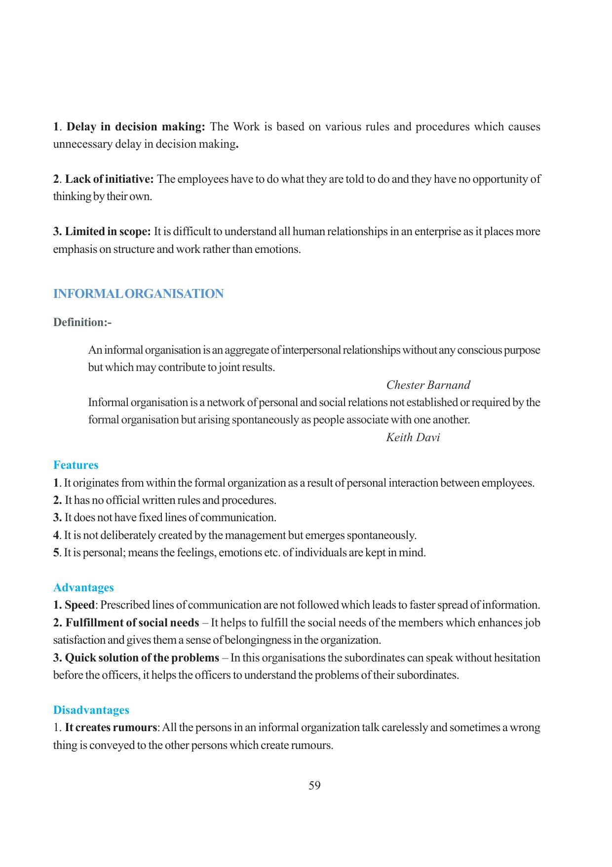 Tripura Board Class 12 Business Studies English Version Workbooks - Page 59