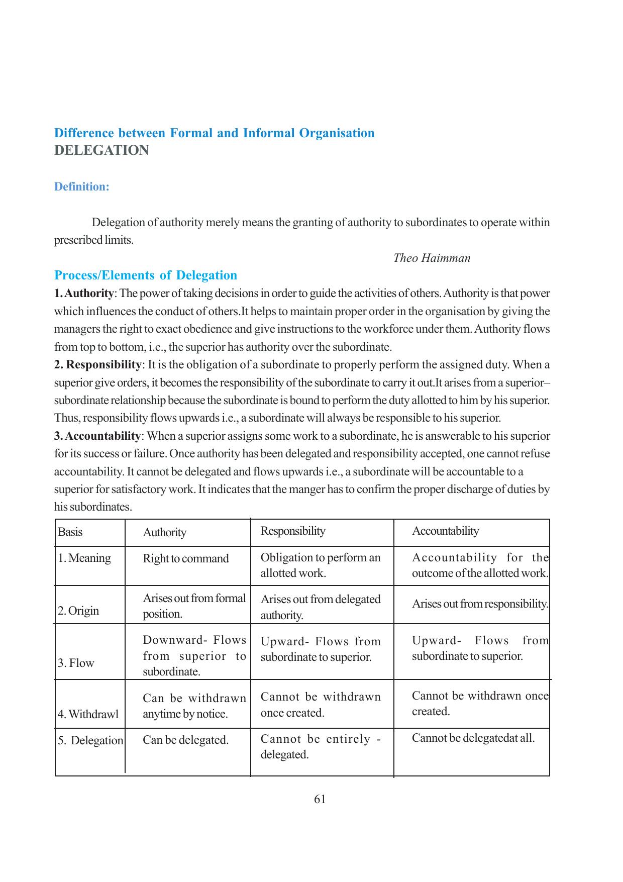 Tripura Board Class 12 Business Studies English Version Workbooks - Page 61