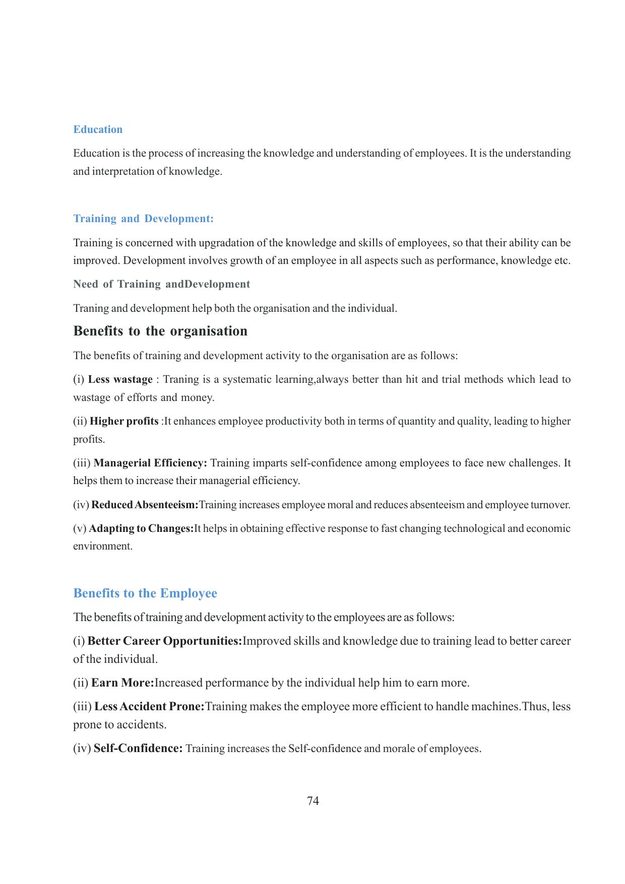 Tripura Board Class 12 Business Studies English Version Workbooks - Page 74