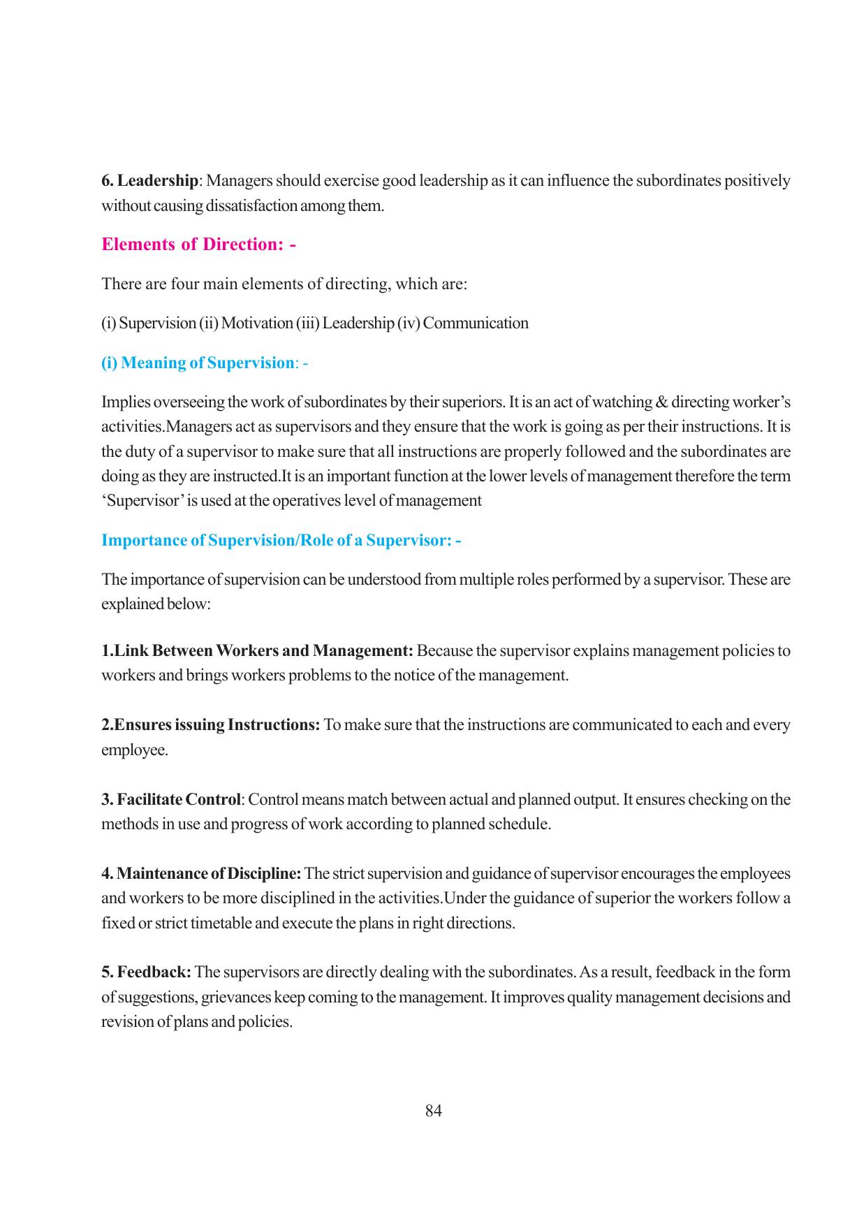 Tripura Board Class 12 Business Studies English Version Workbooks - Page 84