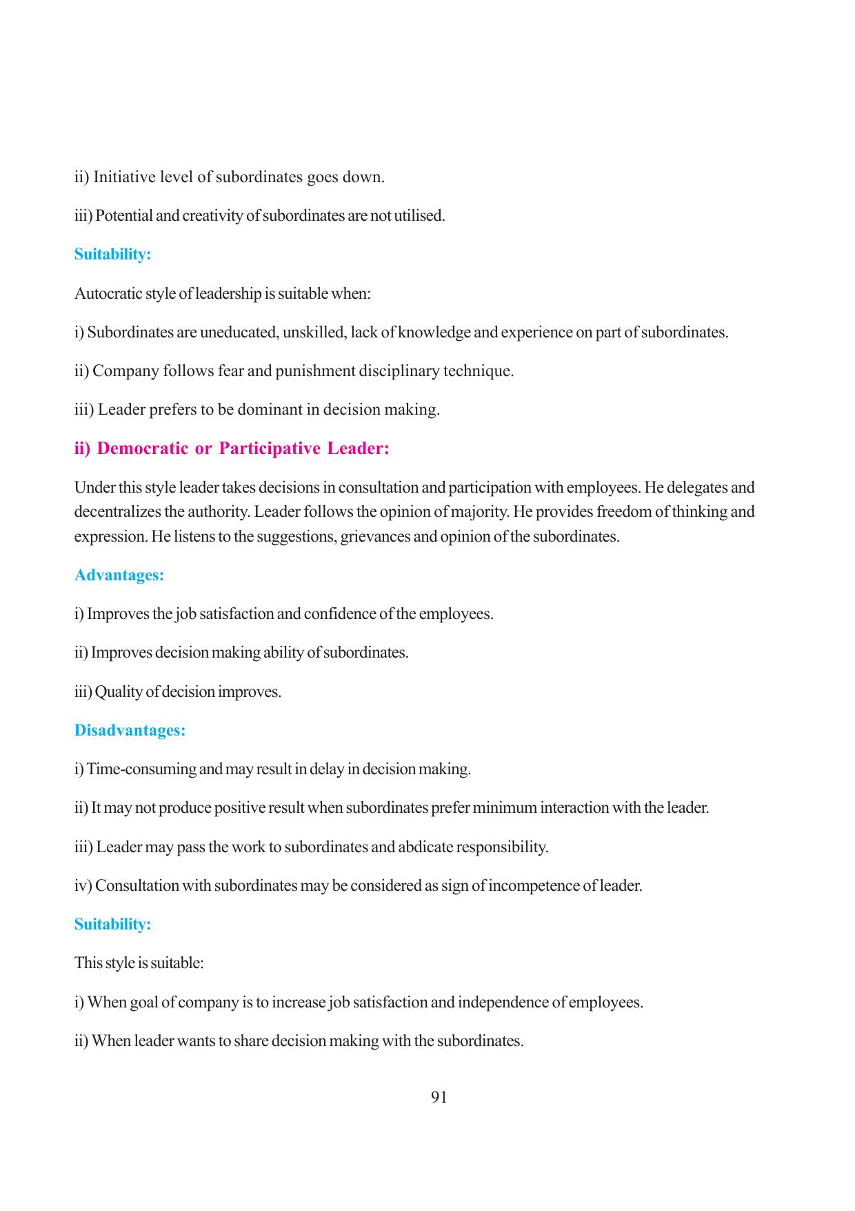 Tripura Board Class 12 Business Studies English Version Workbooks - Page 91