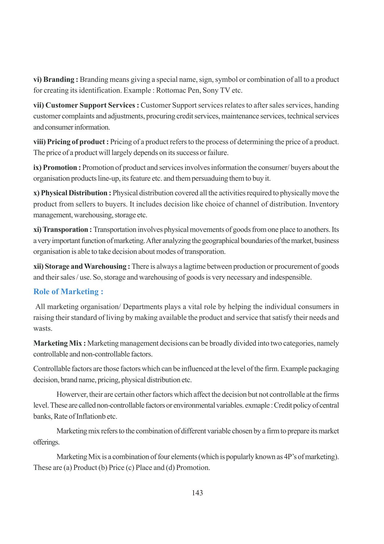 Tripura Board Class 12 Business Studies English Version Workbooks - Page 143