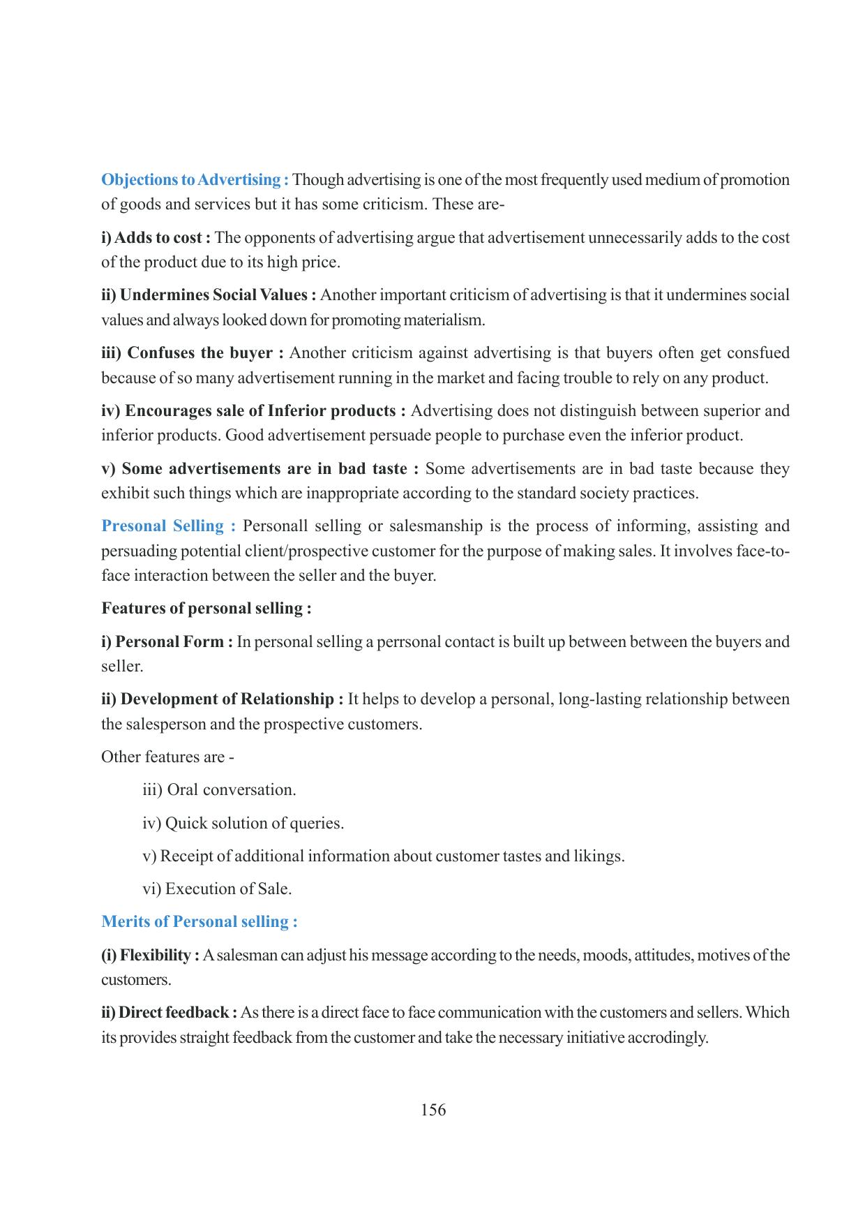 Tripura Board Class 12 Business Studies English Version Workbooks - Page 156