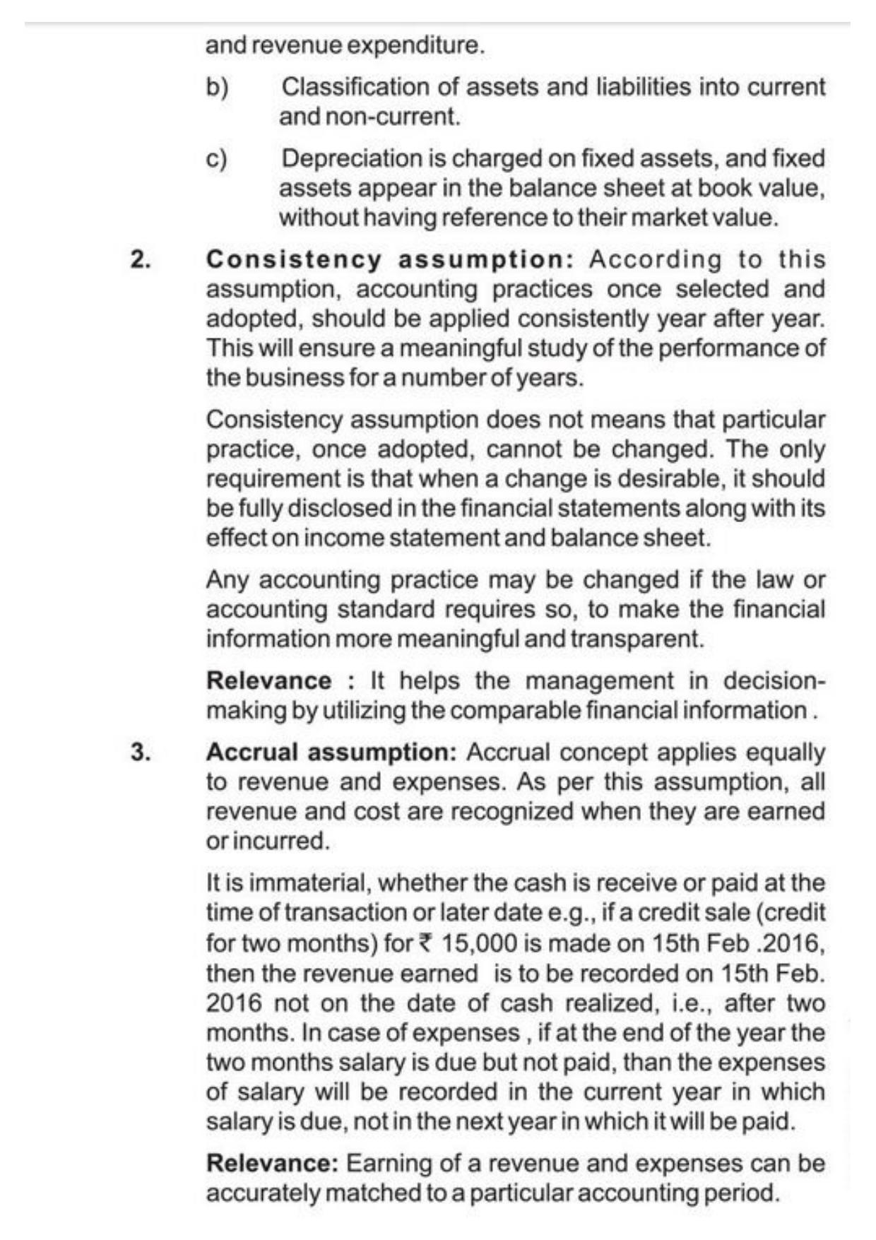 Class 11 Notes, Question & Practice Paper - Accountancy (Topic 2 : Theory Base Of Accounting) - Page 3