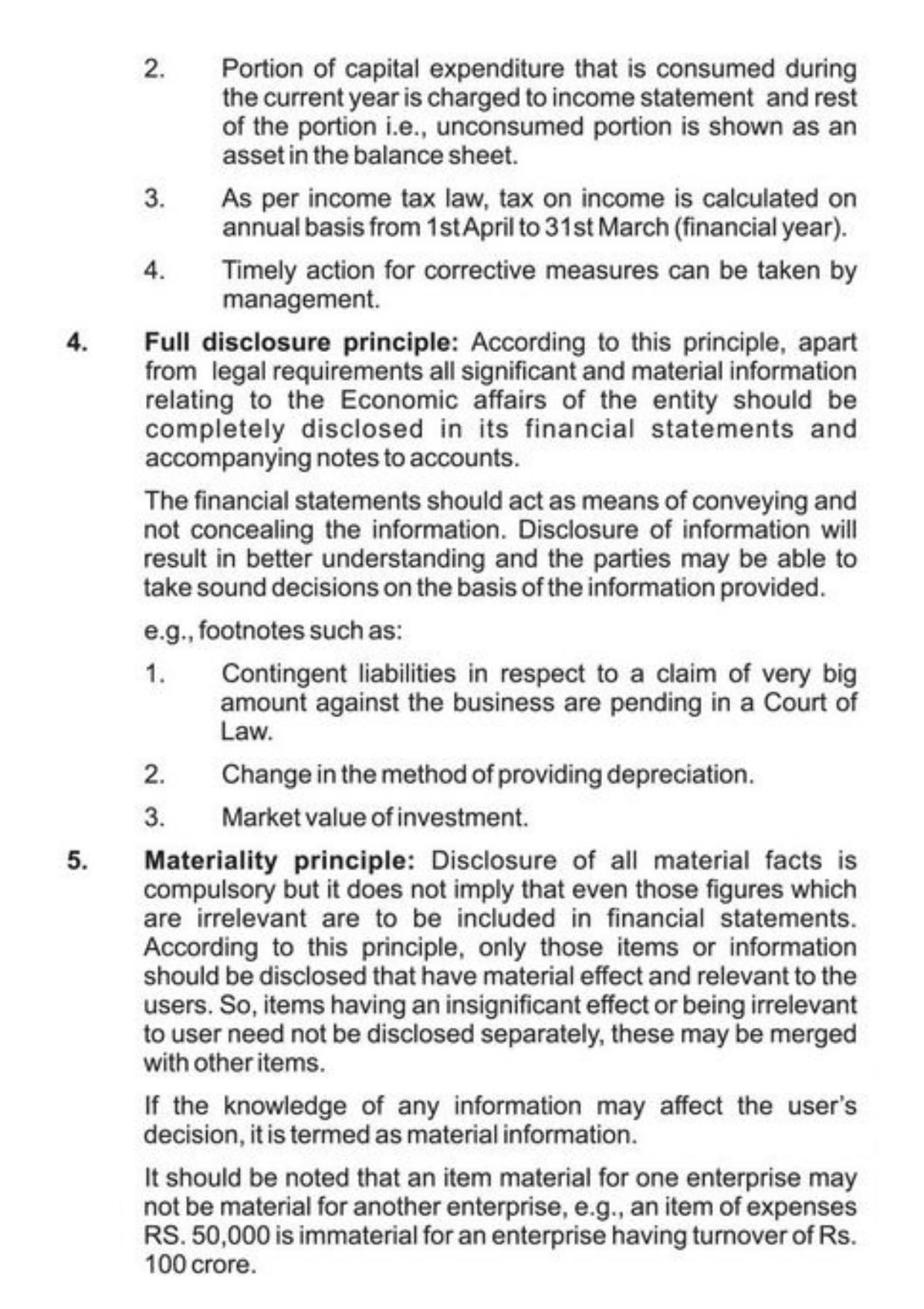 Class 11 Notes, Question & Practice Paper - Accountancy (Topic 2 : Theory Base Of Accounting) - Page 5