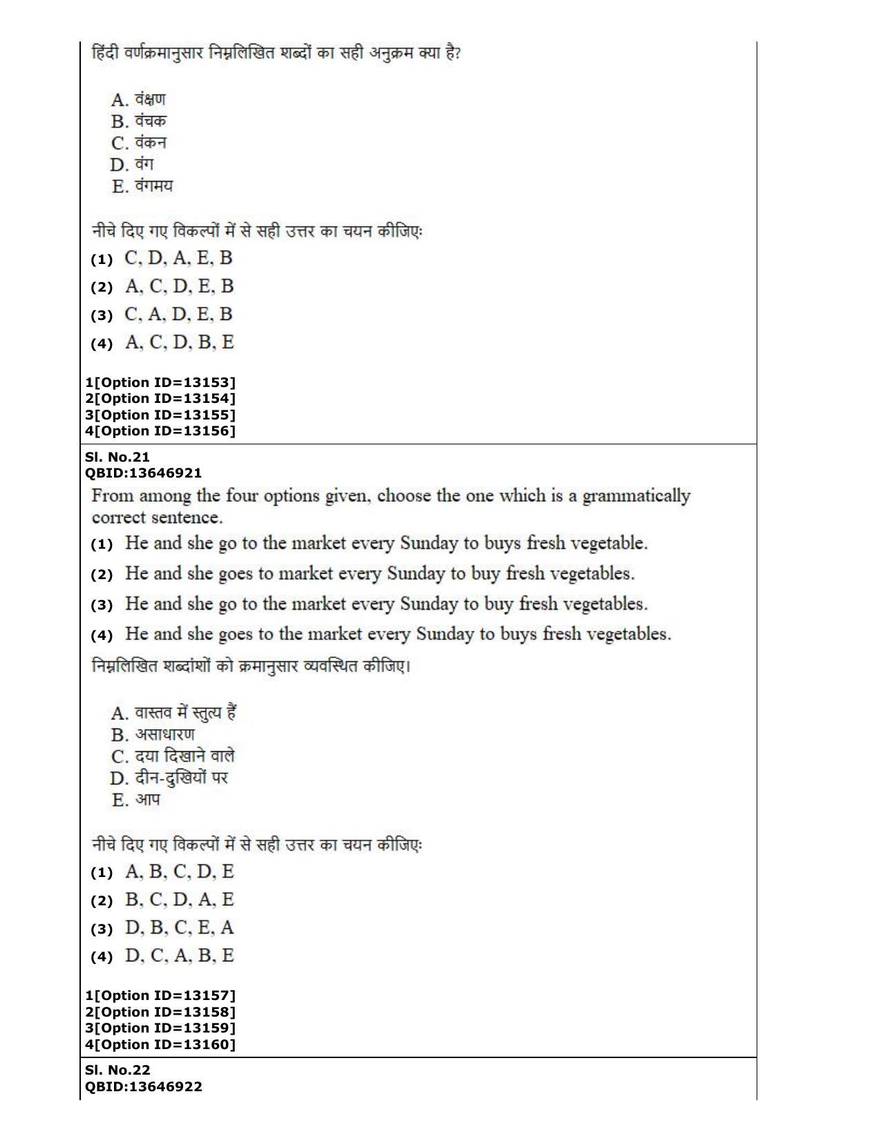 CUET (PG) 2022: PGQP-38 General (MBA etc) (05-09-2022) Question Paper - Page 12