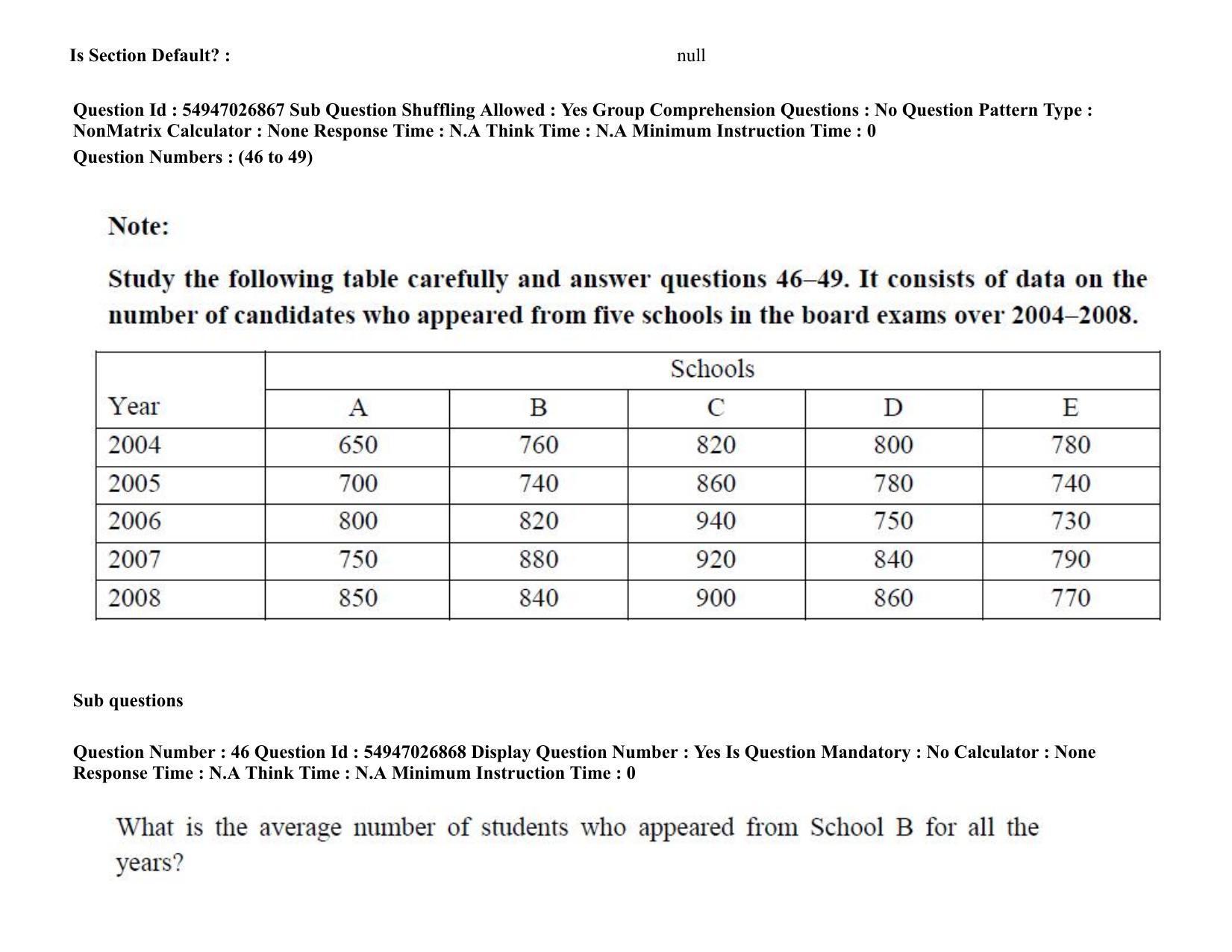 AP RCET 2022: Statistics - 18-10-2022 (Tuesday) Session-II: Question Paper With keys - Page 42