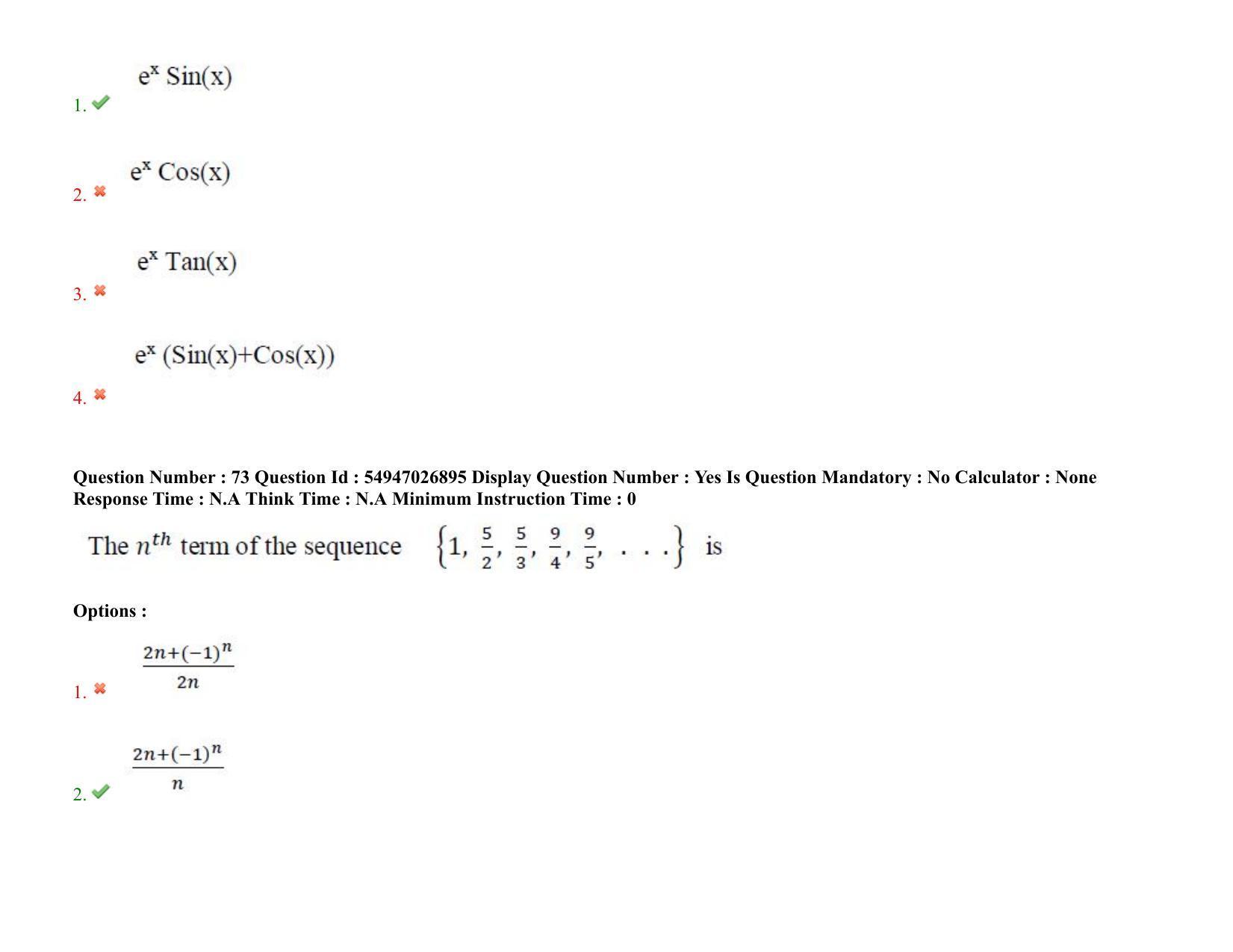 AP RCET 2022: Statistics - 18-10-2022 (Tuesday) Session-II: Question Paper With keys - Page 62
