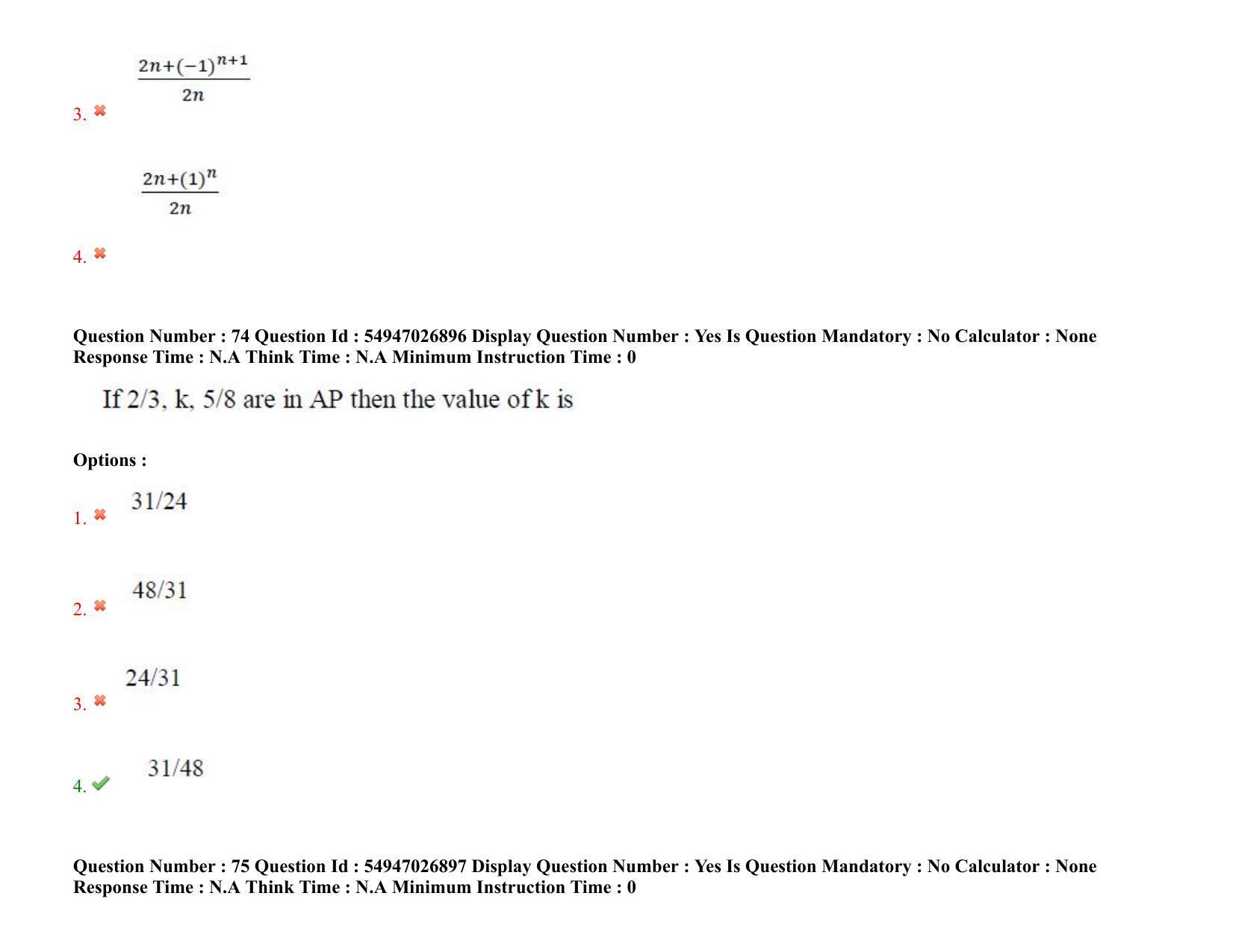 AP RCET 2022: Statistics - 18-10-2022 (Tuesday) Session-II: Question Paper With keys - Page 63