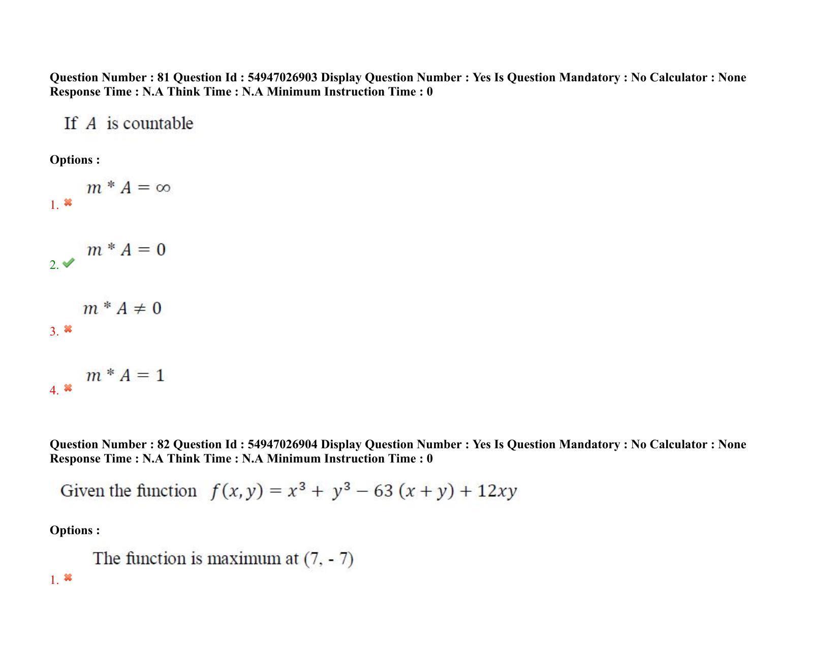 AP RCET 2022: Statistics - 18-10-2022 (Tuesday) Session-II: Question Paper With keys - Page 68