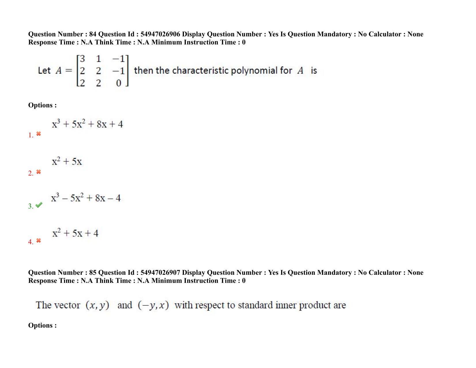 AP RCET 2022: Statistics - 18-10-2022 (Tuesday) Session-II: Question Paper With keys - Page 70