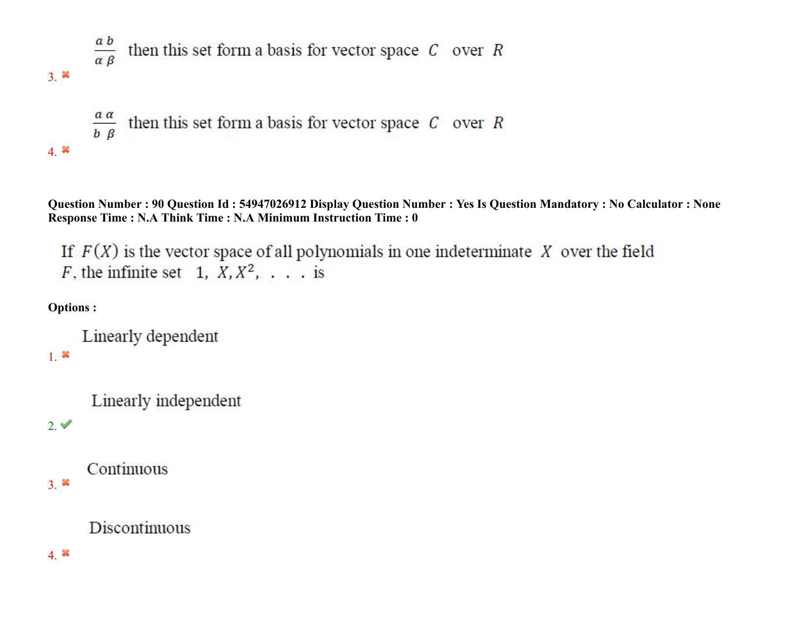 AP RCET 2022: Statistics - 18-10-2022 (Tuesday) Session-II: Question Paper With keys - Page 74