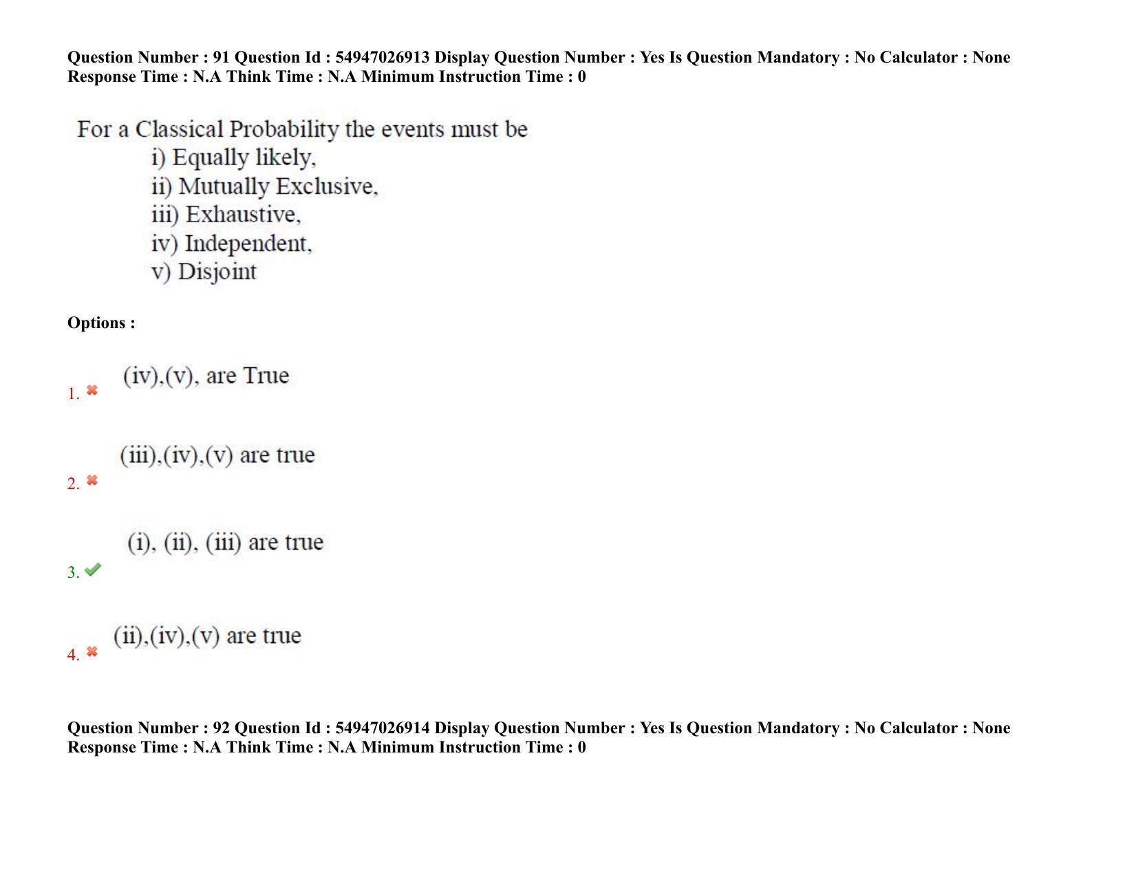 AP RCET 2022: Statistics - 18-10-2022 (Tuesday) Session-II: Question Paper With keys - Page 75