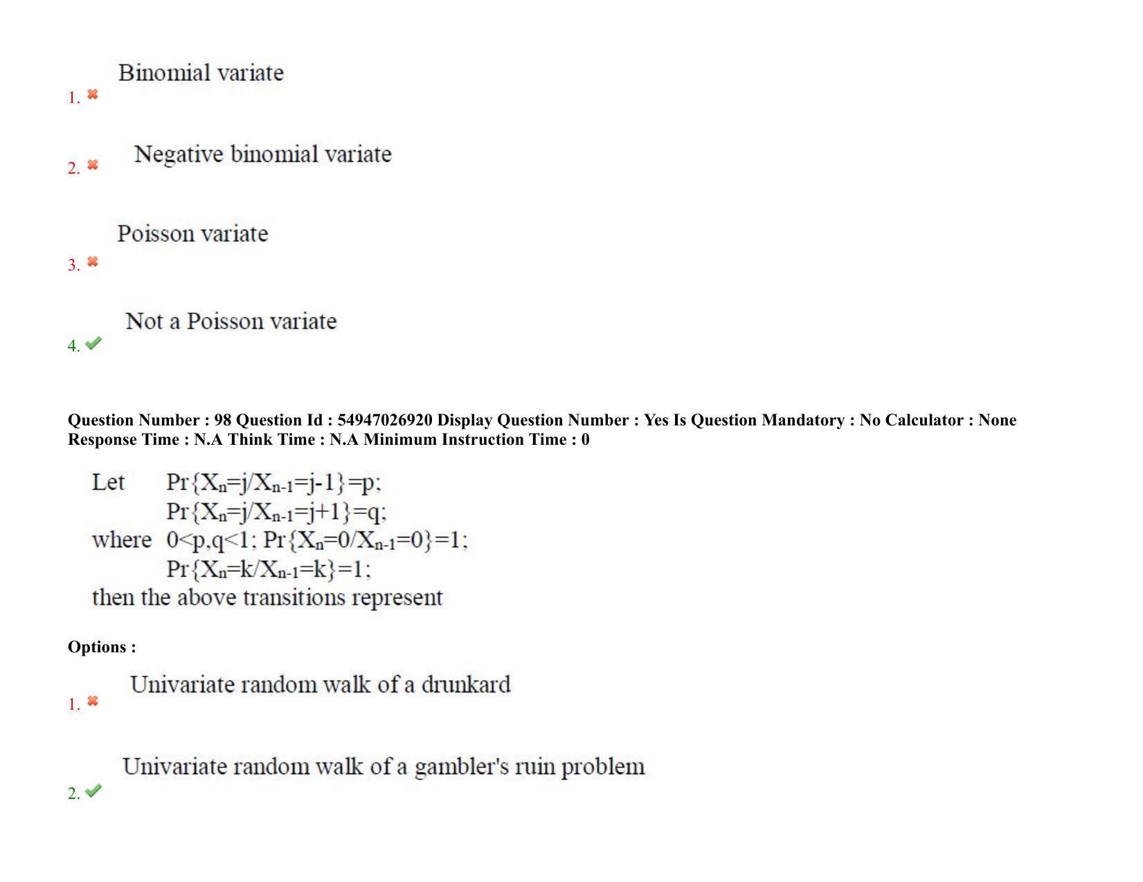 AP RCET 2022: Statistics - 18-10-2022 (Tuesday) Session-II: Question Paper With keys - Page 81