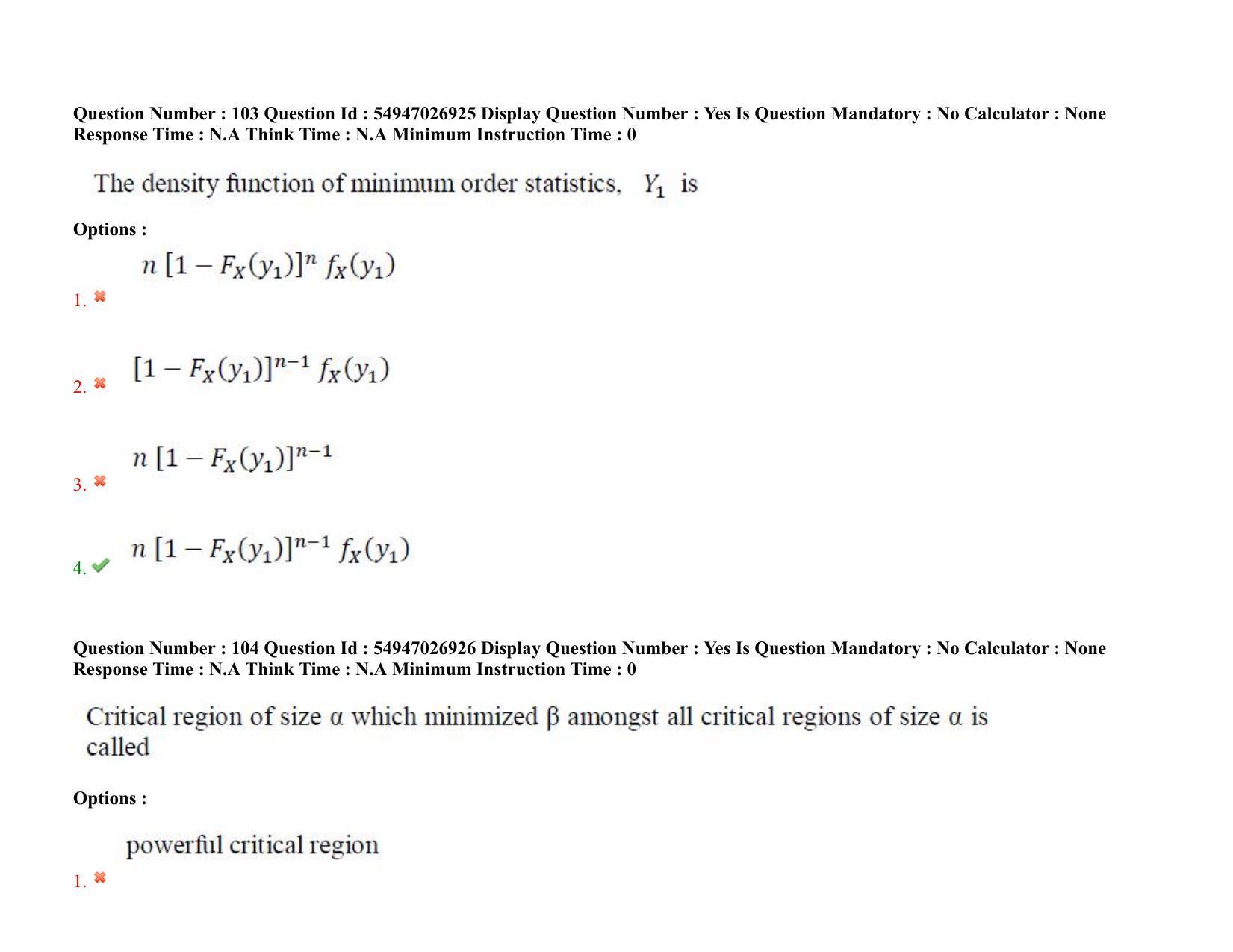 AP RCET 2022: Statistics - 18-10-2022 (Tuesday) Session-II: Question Paper With keys - Page 85