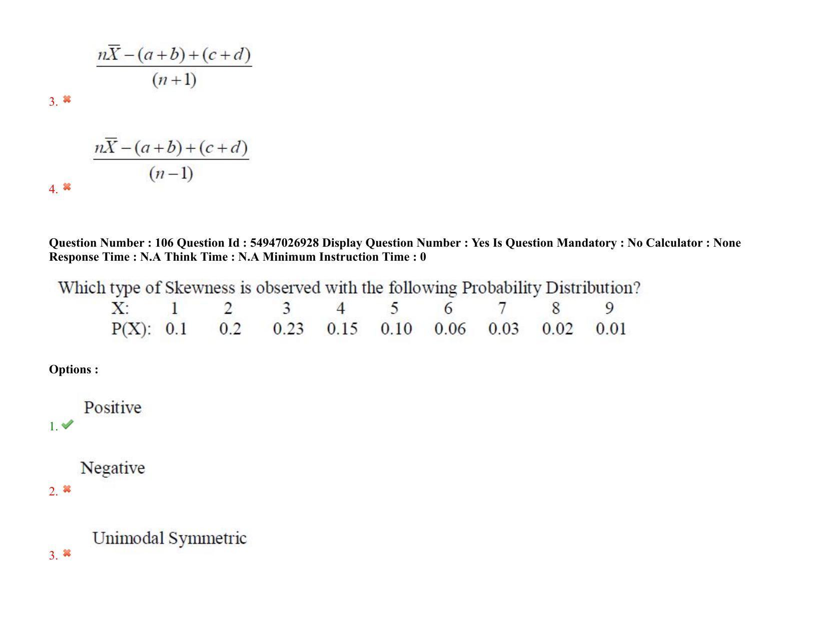 AP RCET 2022: Statistics - 18-10-2022 (Tuesday) Session-II: Question Paper With keys - Page 87