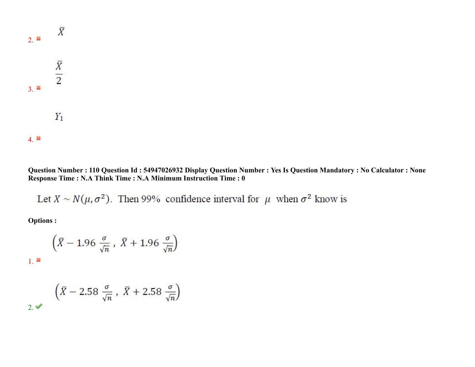 AP RCET 2022: Statistics - 18-10-2022 (Tuesday) Session-II: Question Paper With keys - Page 90