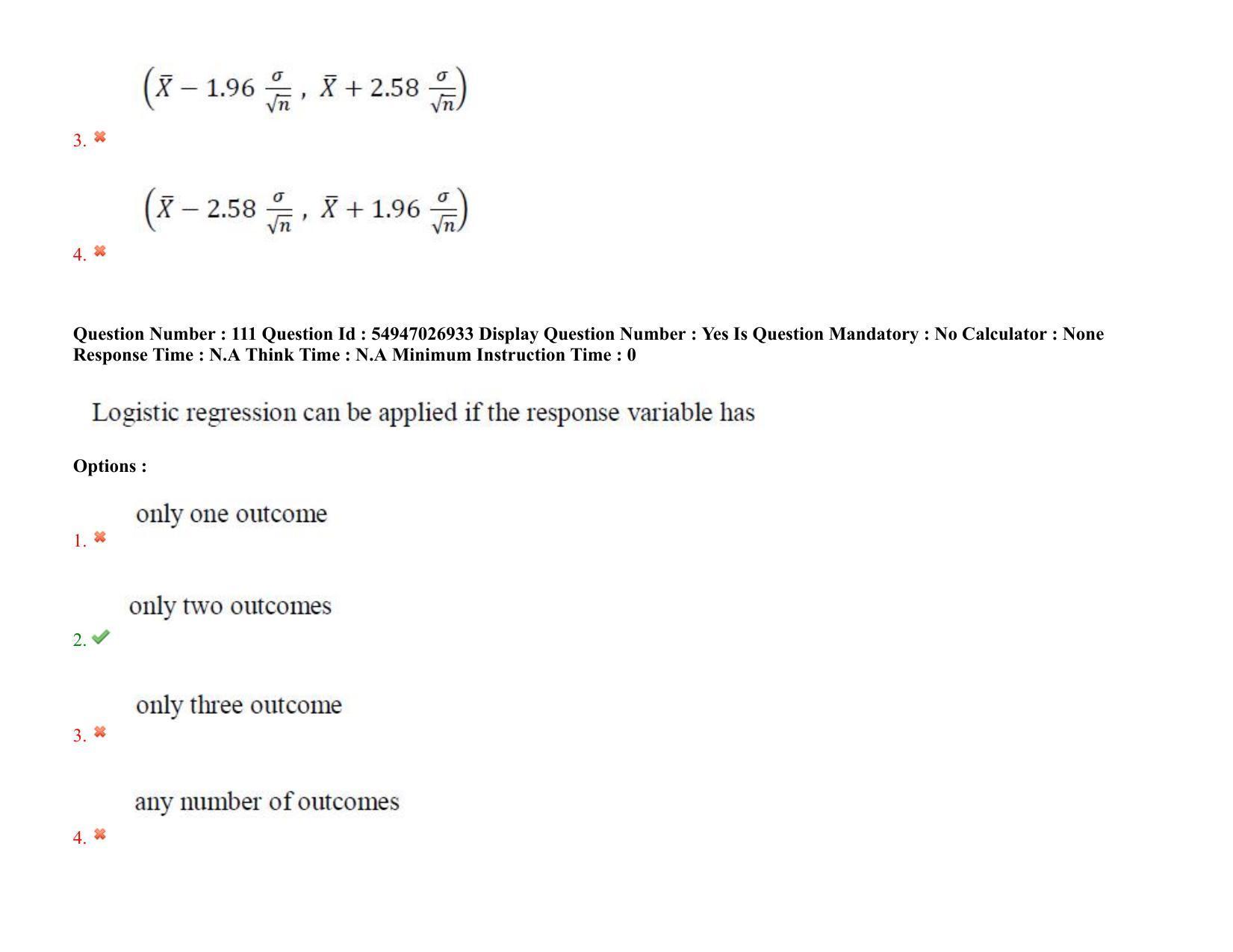 AP RCET 2022: Statistics - 18-10-2022 (Tuesday) Session-II: Question Paper With keys - Page 91