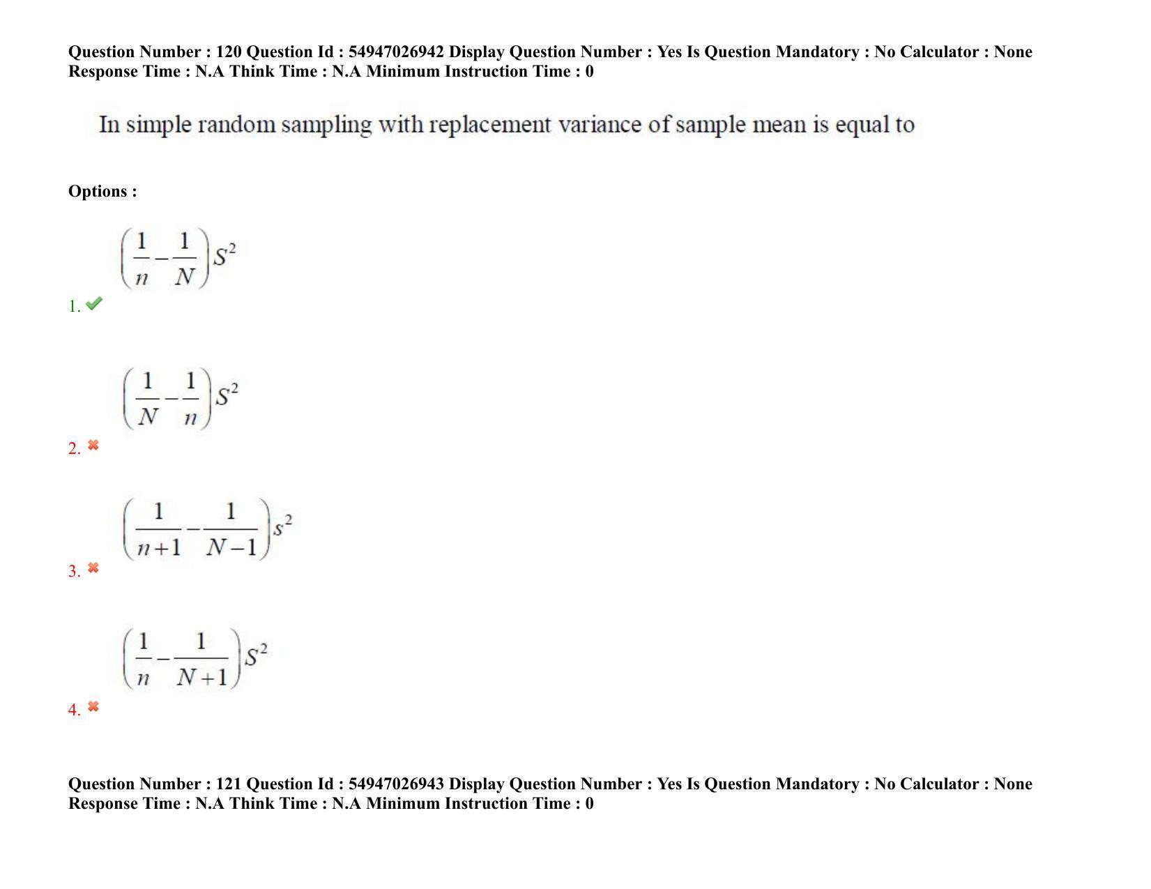 AP RCET 2022: Statistics - 18-10-2022 (Tuesday) Session-II: Question Paper With keys - Page 99