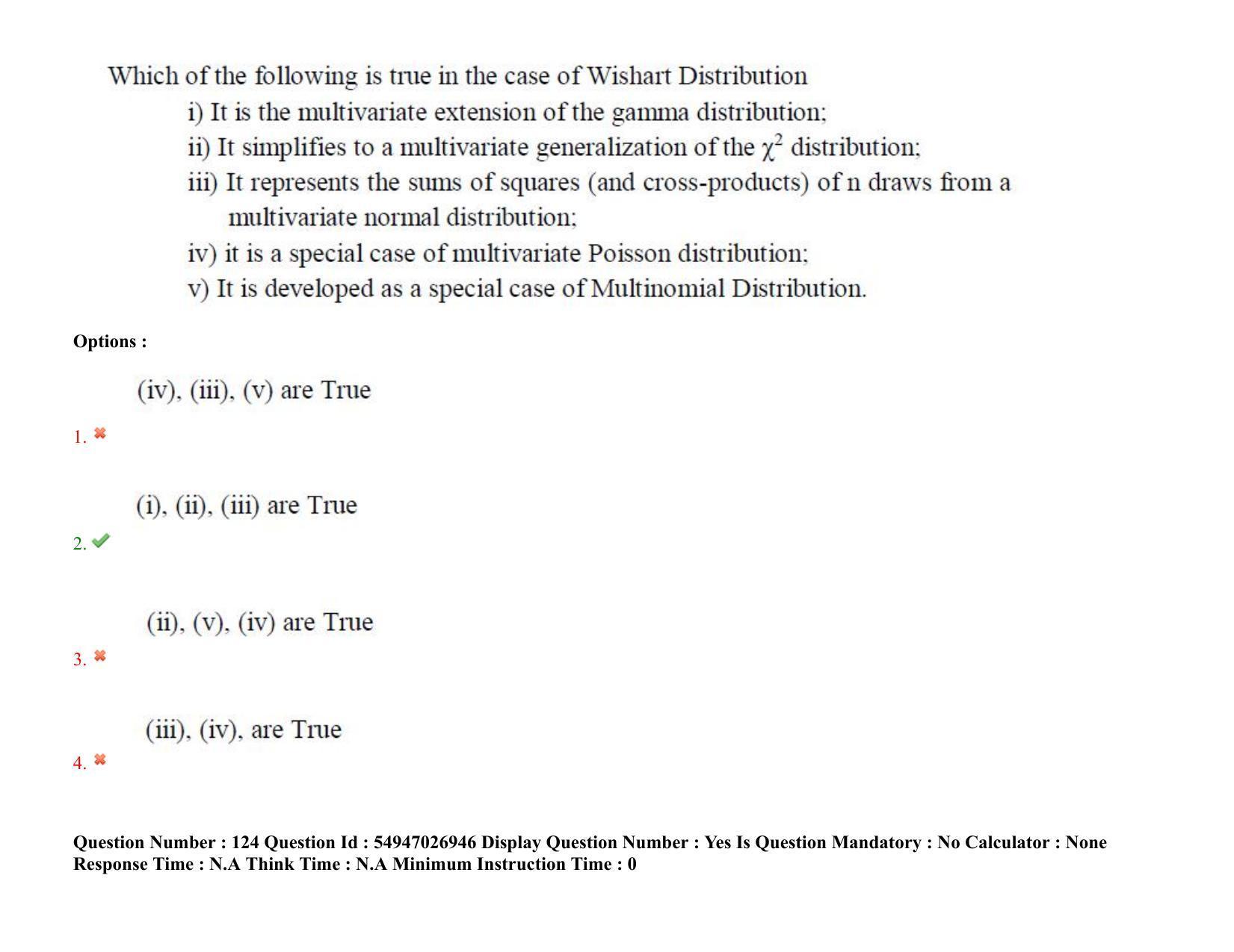 AP RCET 2022: Statistics - 18-10-2022 (Tuesday) Session-II: Question Paper With keys - Page 102