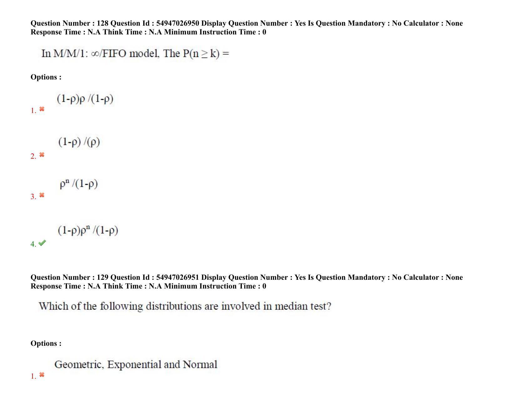 AP RCET 2022: Statistics - 18-10-2022 (Tuesday) Session-II: Question Paper With keys - Page 106