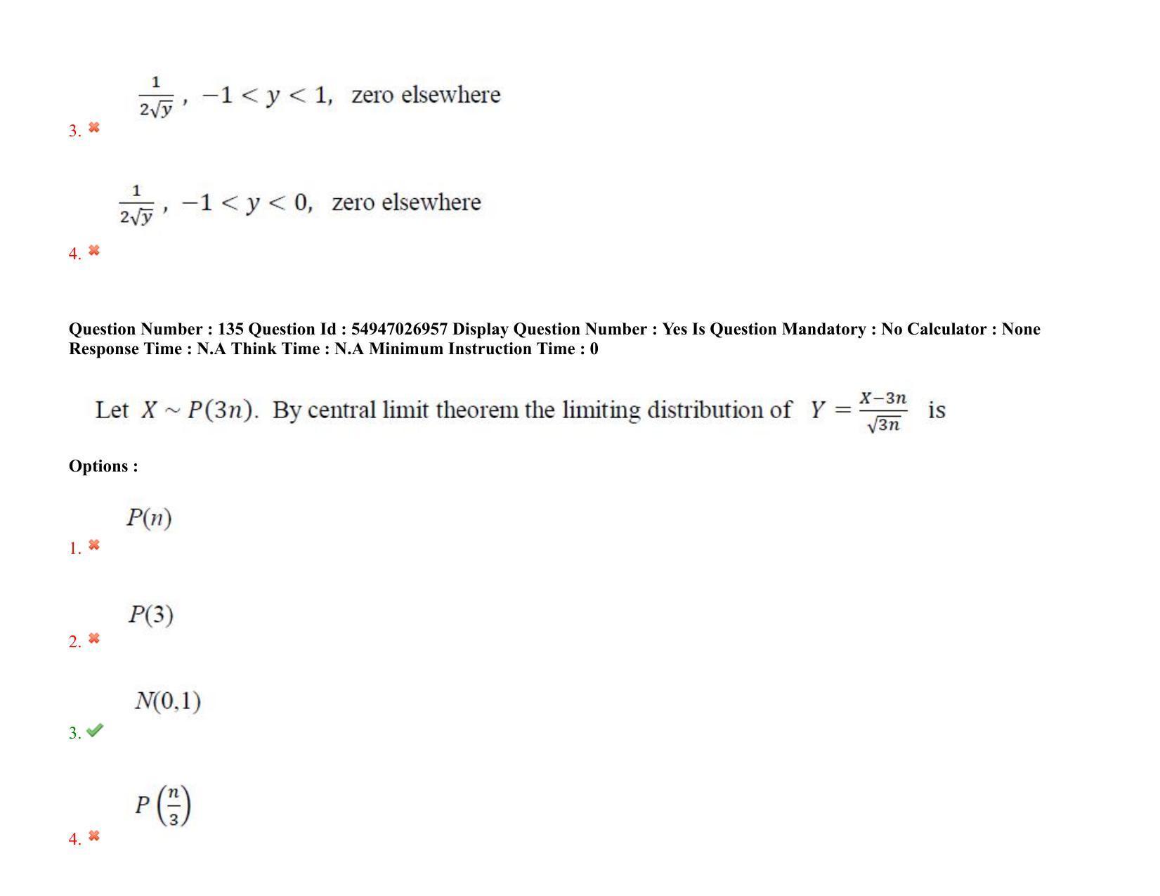 AP RCET 2022: Statistics - 18-10-2022 (Tuesday) Session-II: Question Paper With keys - Page 111