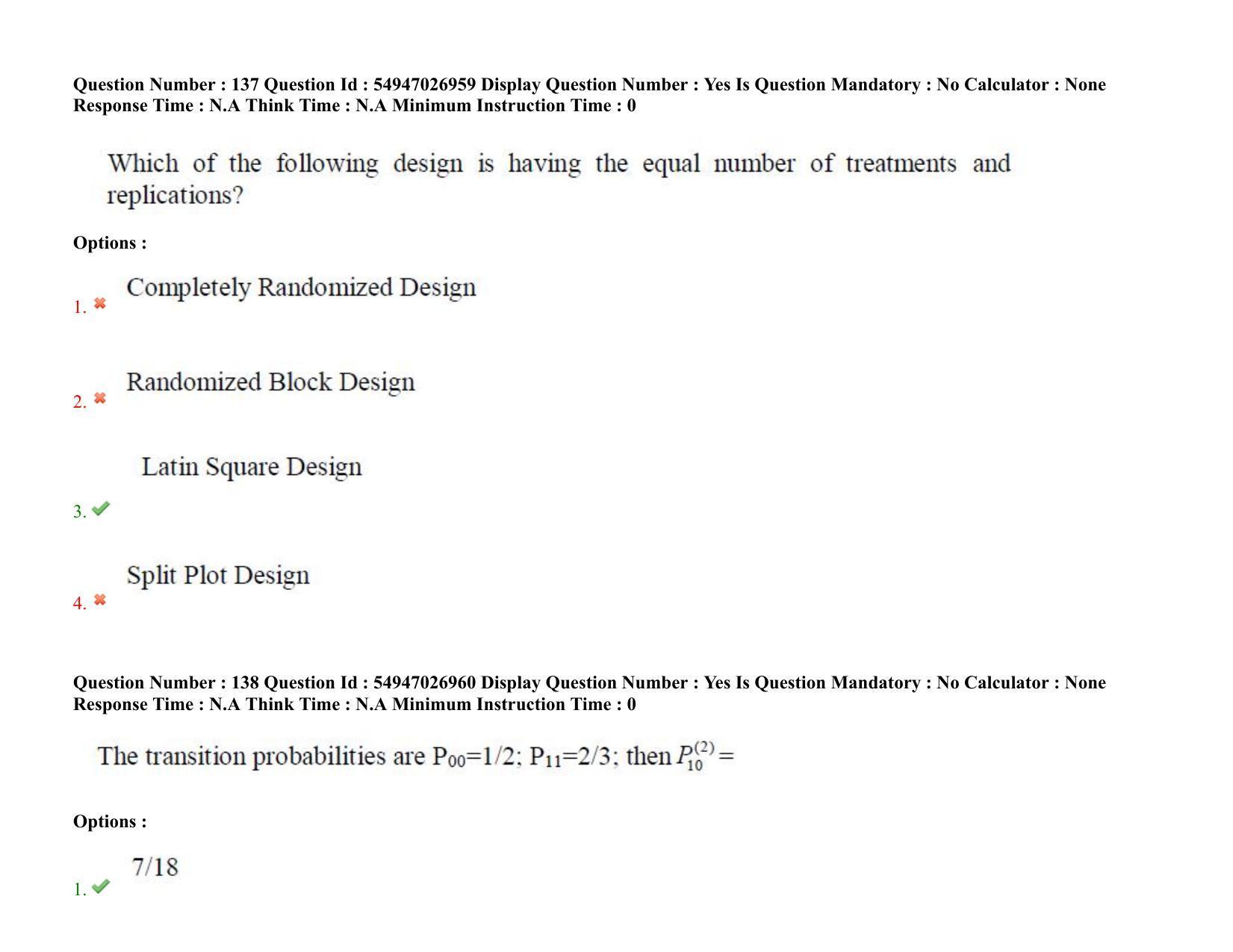 AP RCET 2022: Statistics - 18-10-2022 (Tuesday) Session-II: Question Paper With keys - Page 113